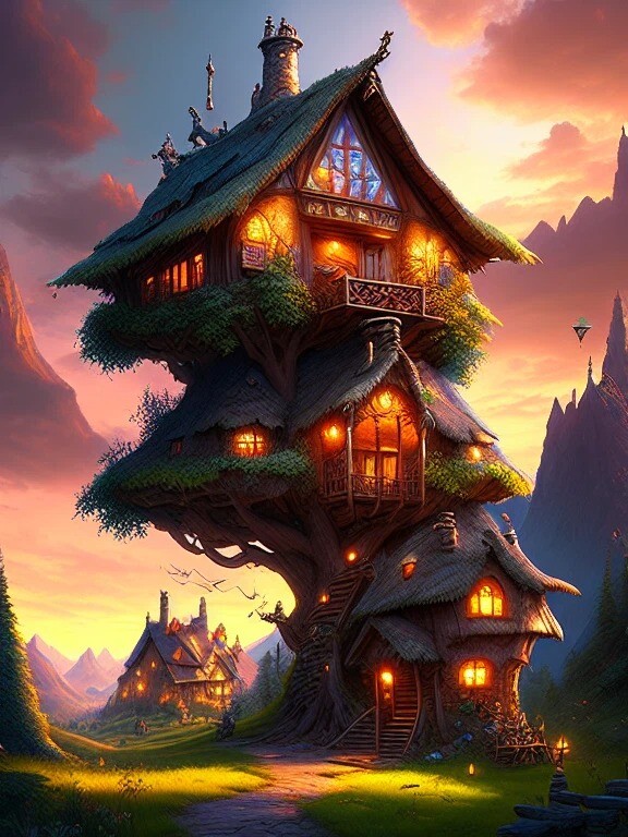 ArtStation My Tree Houses Collection References Enjoy. By Nephilim