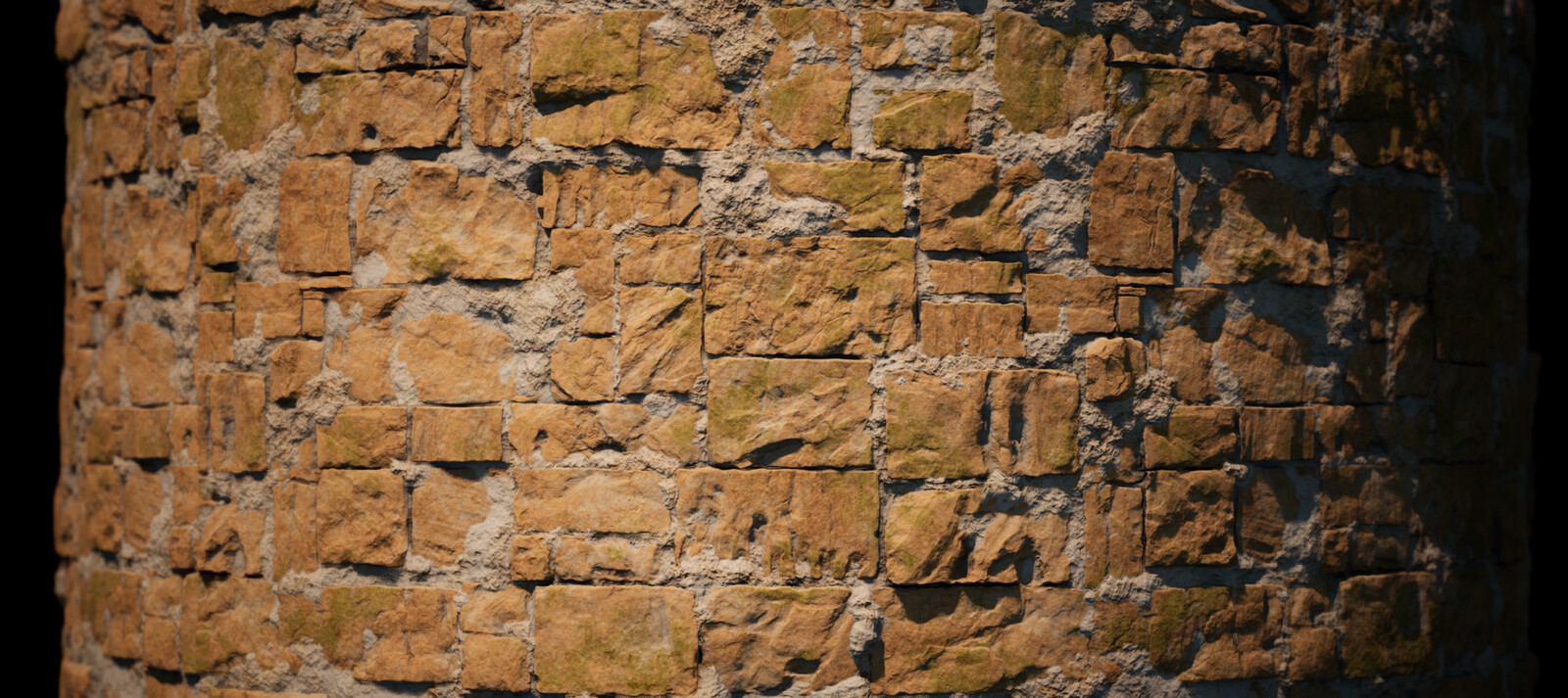 Cylindrical tile