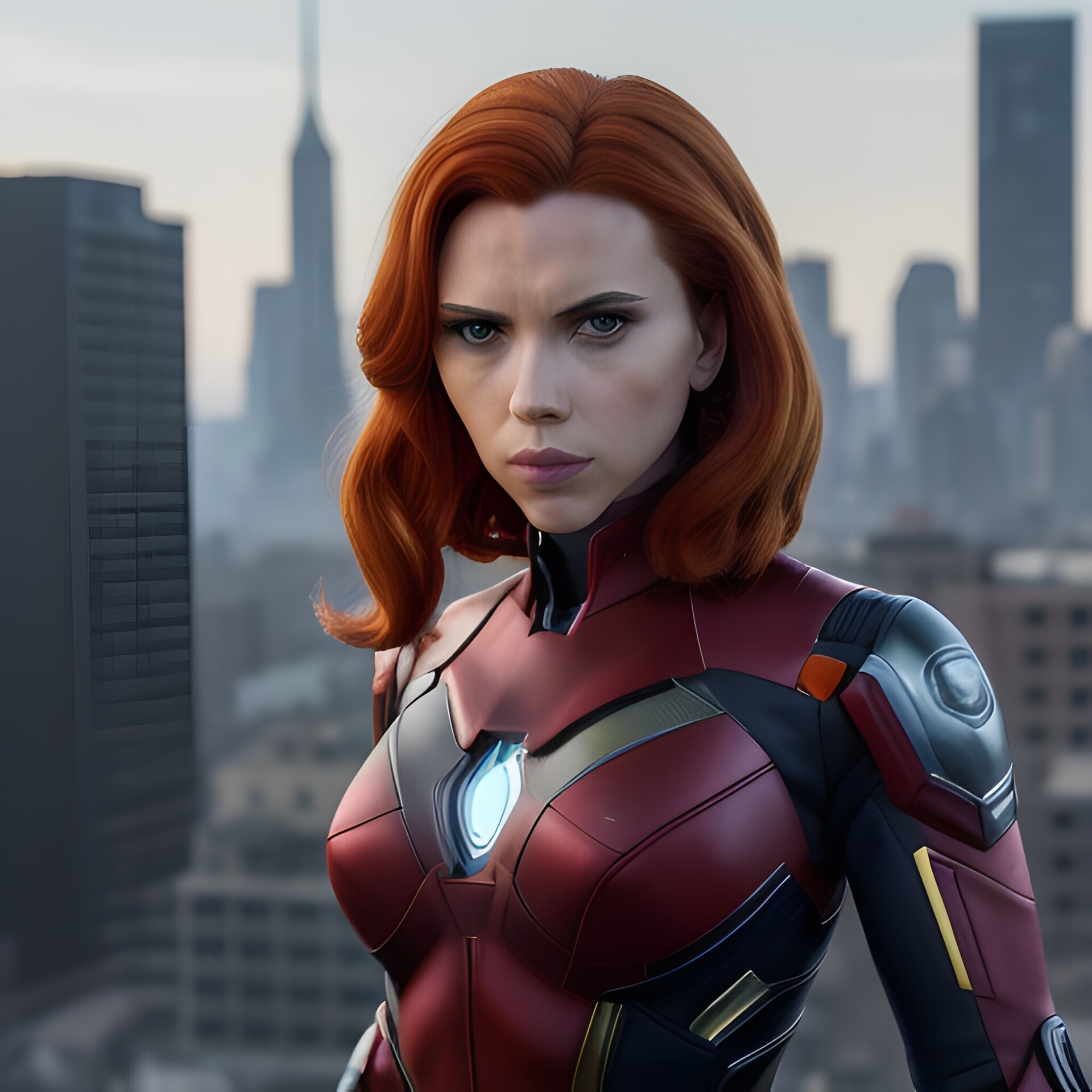 Artstation Natasha Romanoff Black Widow In Iron Man Suit