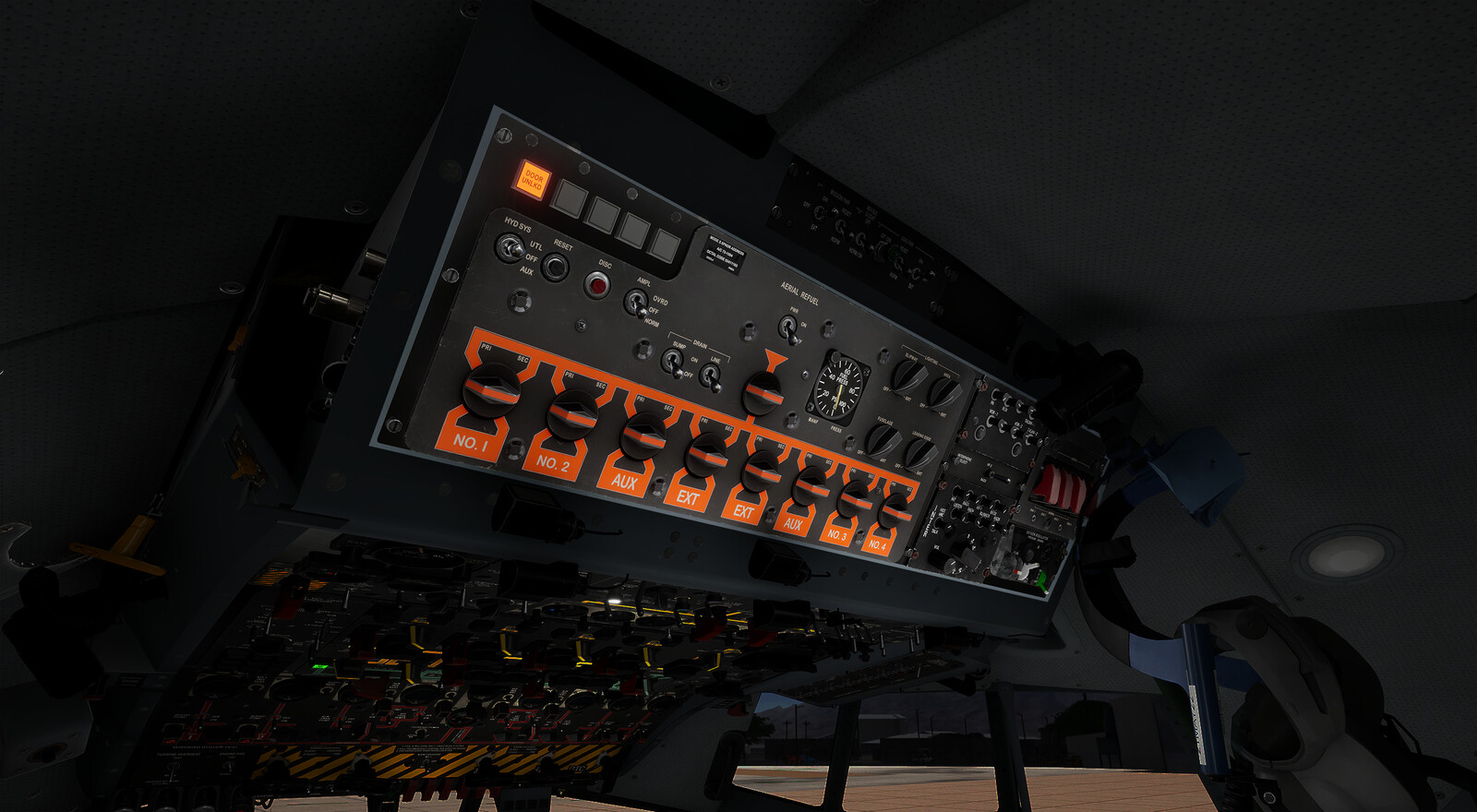 EC-130 top flight deck panel