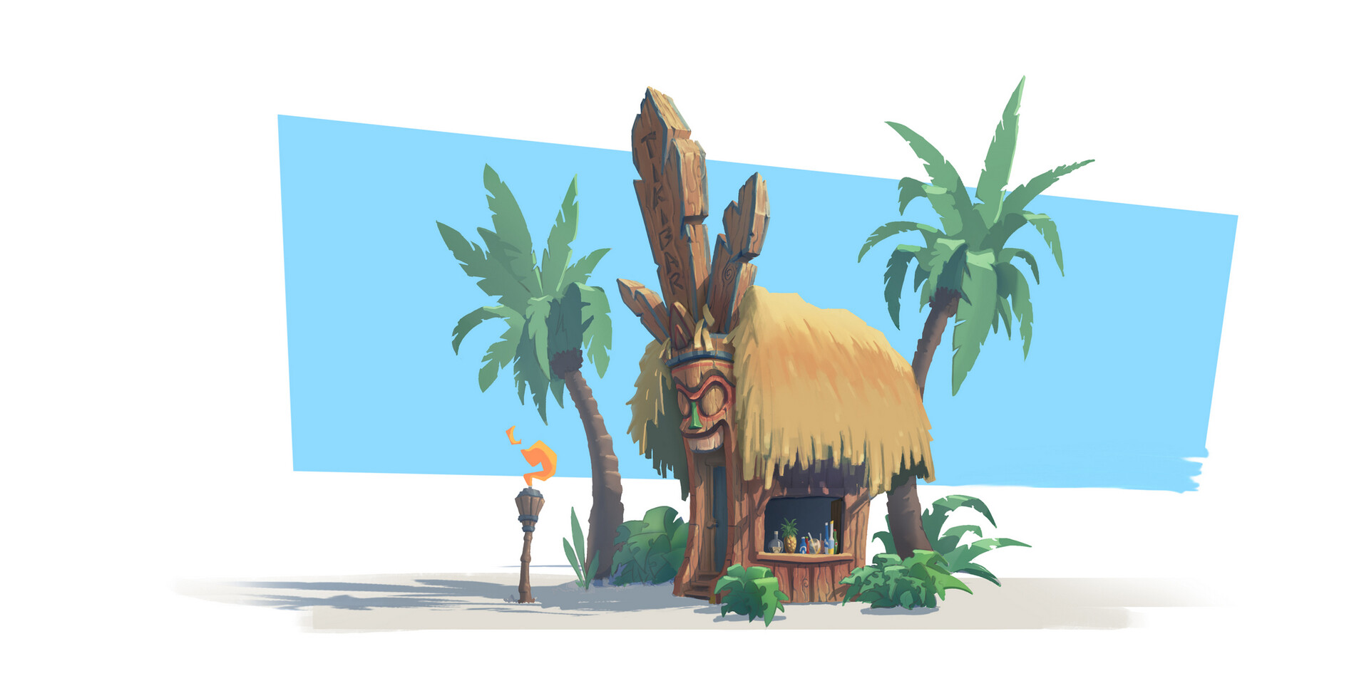 Artstation tiki bar