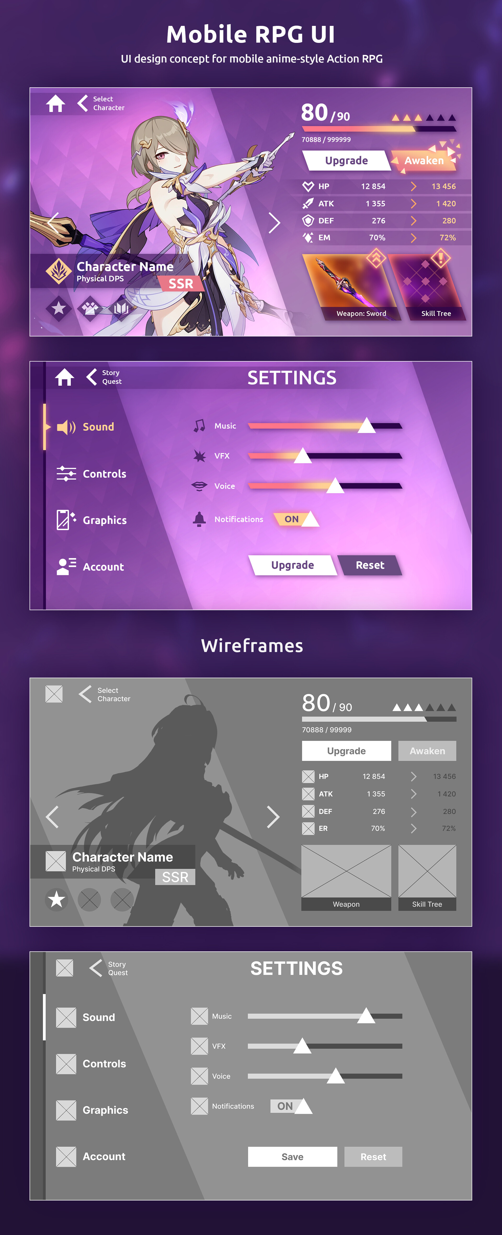 ArtStation Mobile RPG UI artstation-mobile-rpg-ui