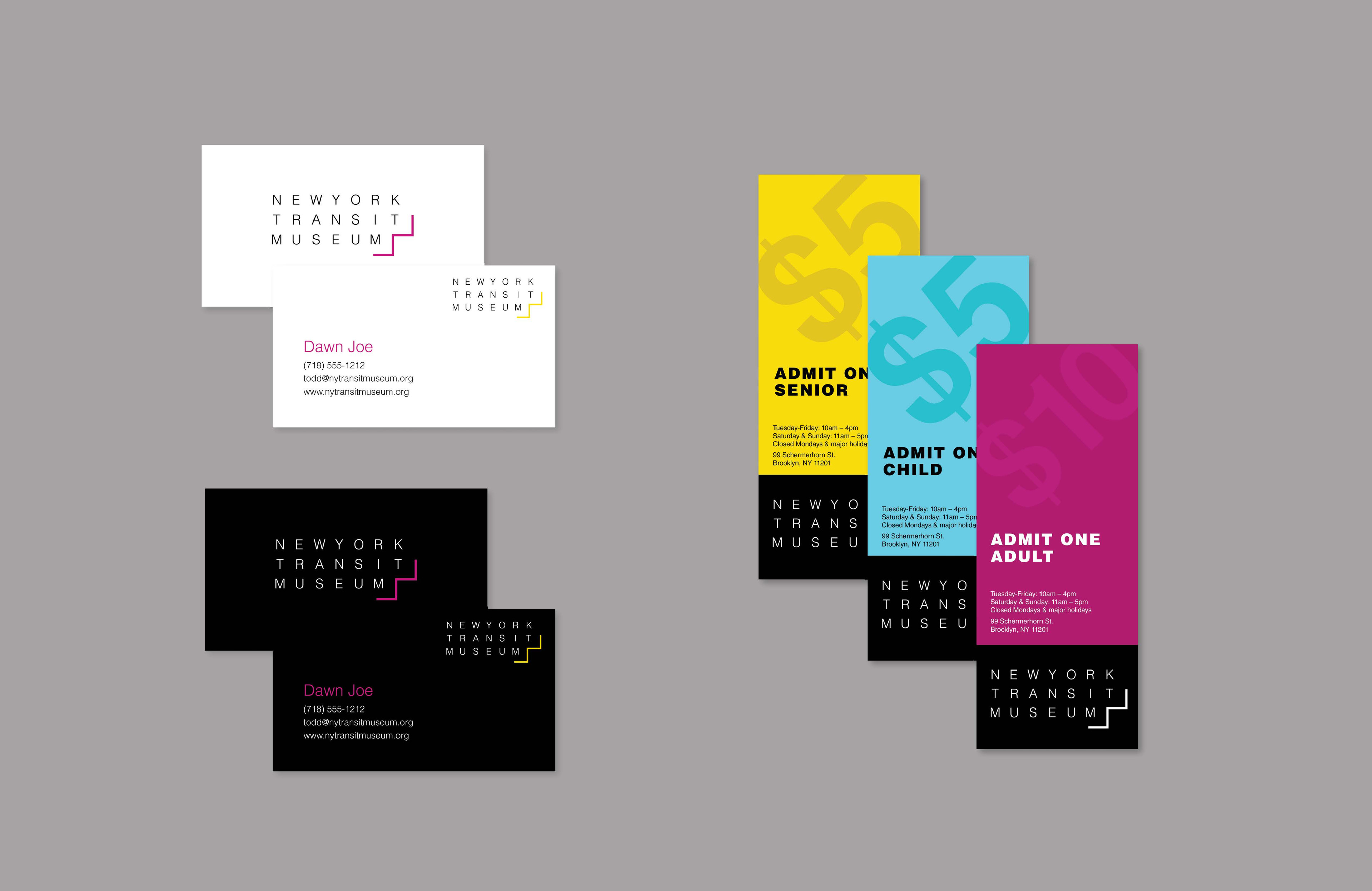 Business cards and tickets mockup