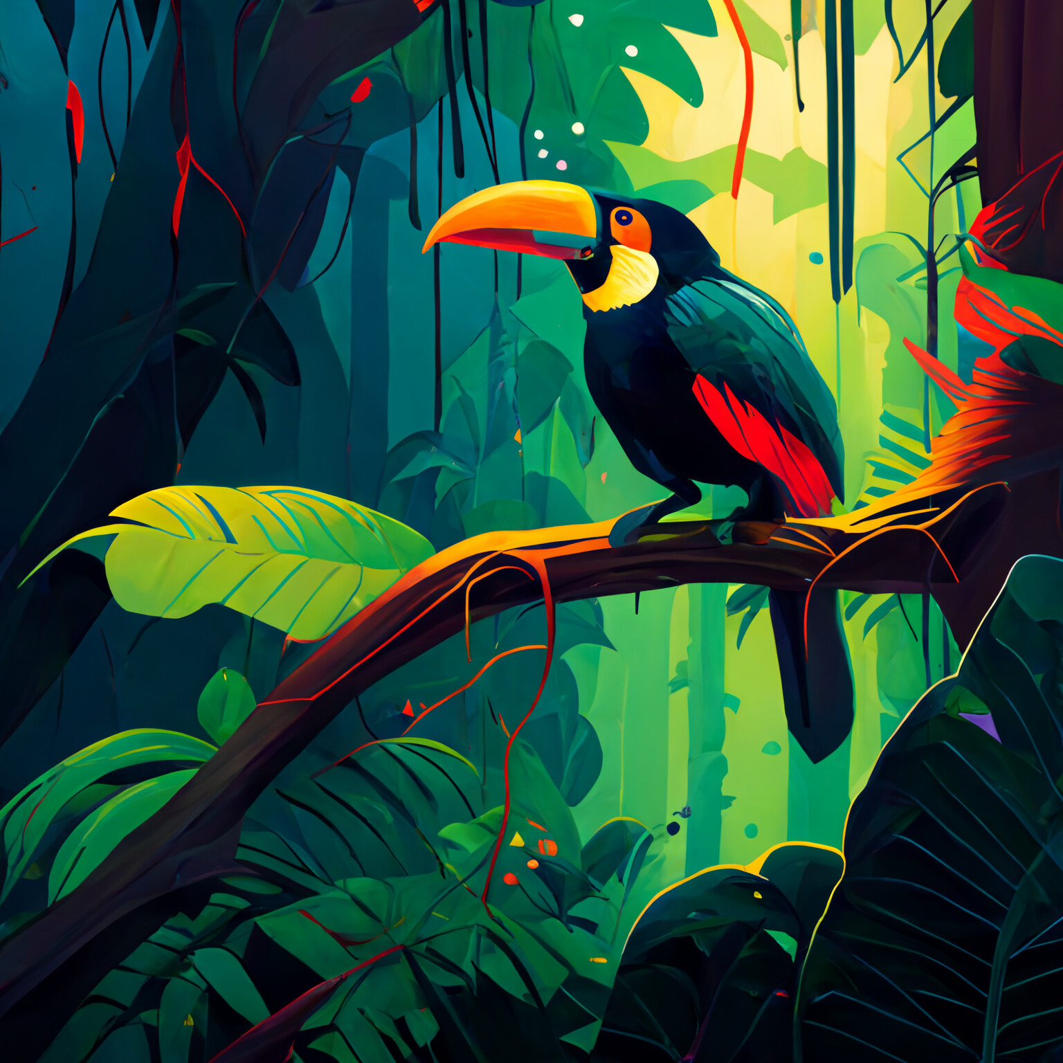 ArtStation - Toucan's Tropical Canopy Hideaway