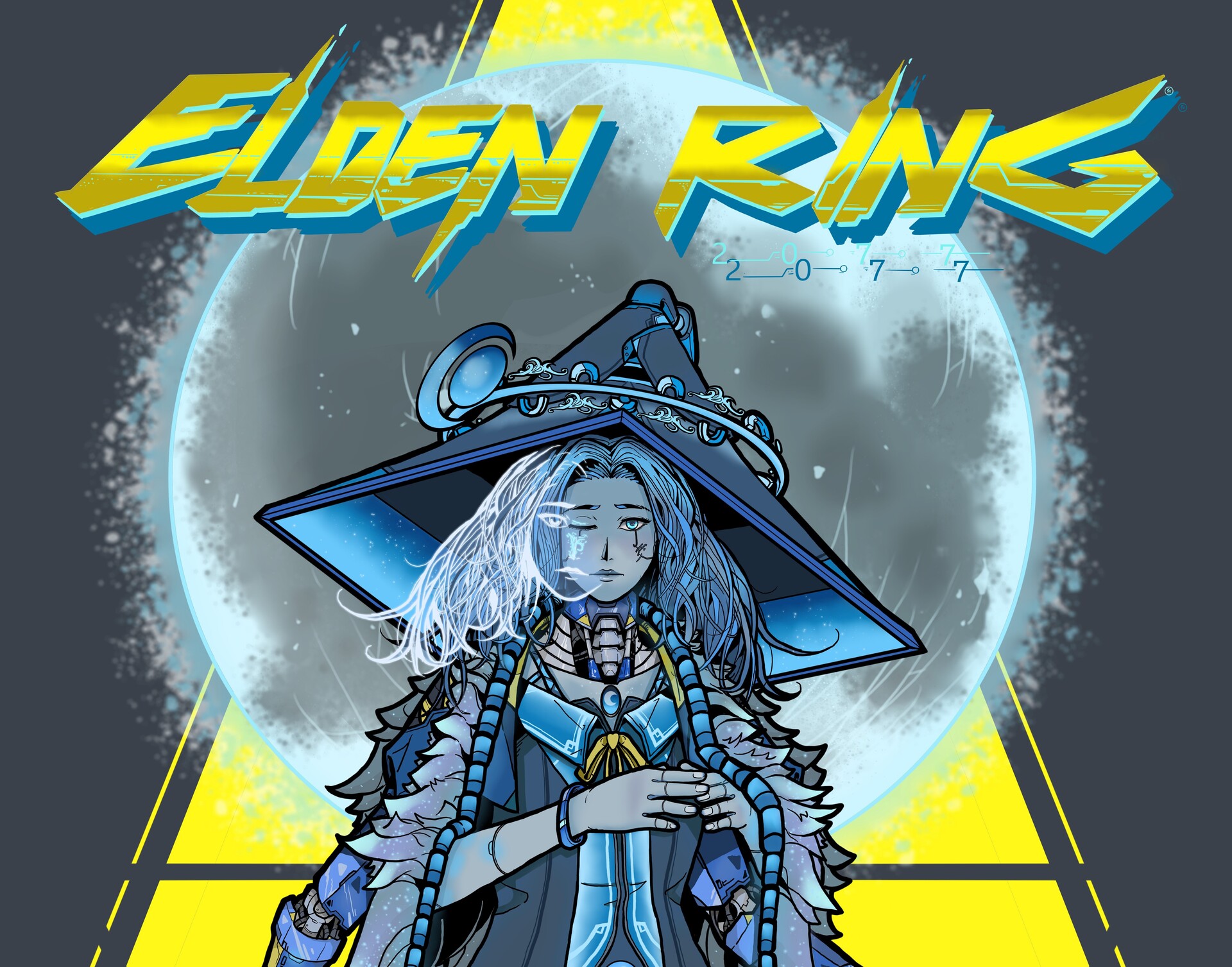 ArtStation Elden Ring X Cyberpunk 2077 WIP RANNI