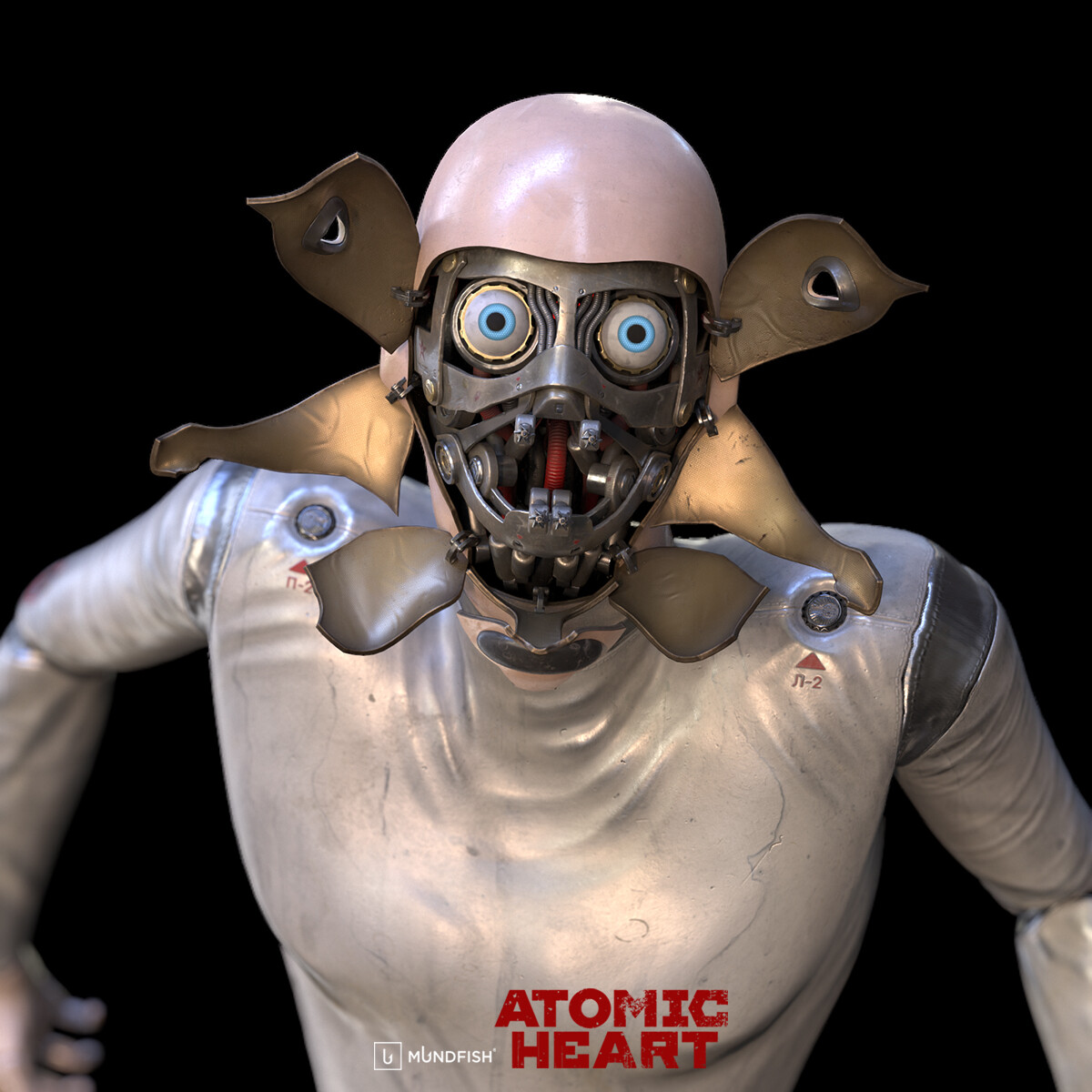 Atomic Heart VOV-A6 Robot Articulated Bust Face 3D model 3D
