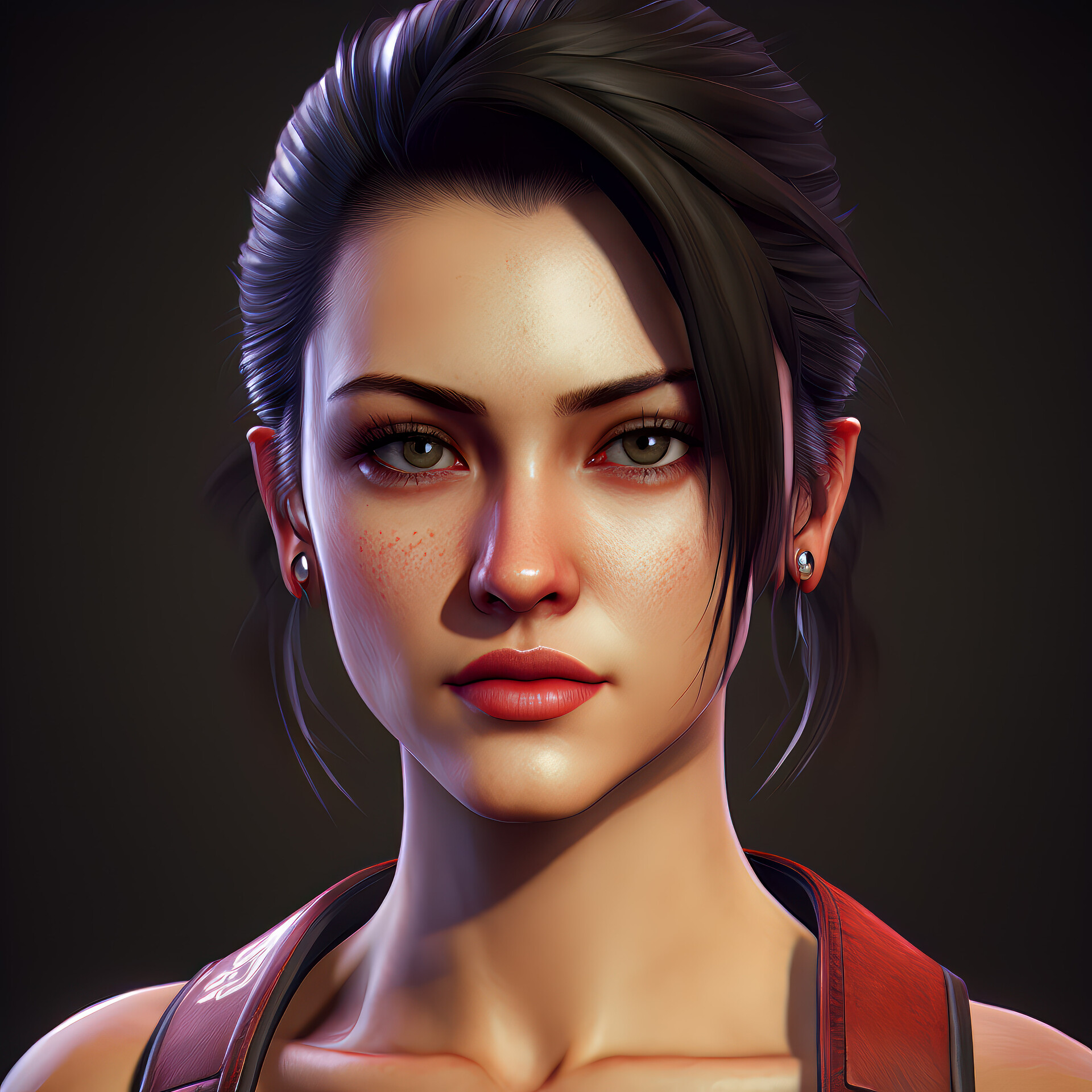 Here's Claire Redfield's face model