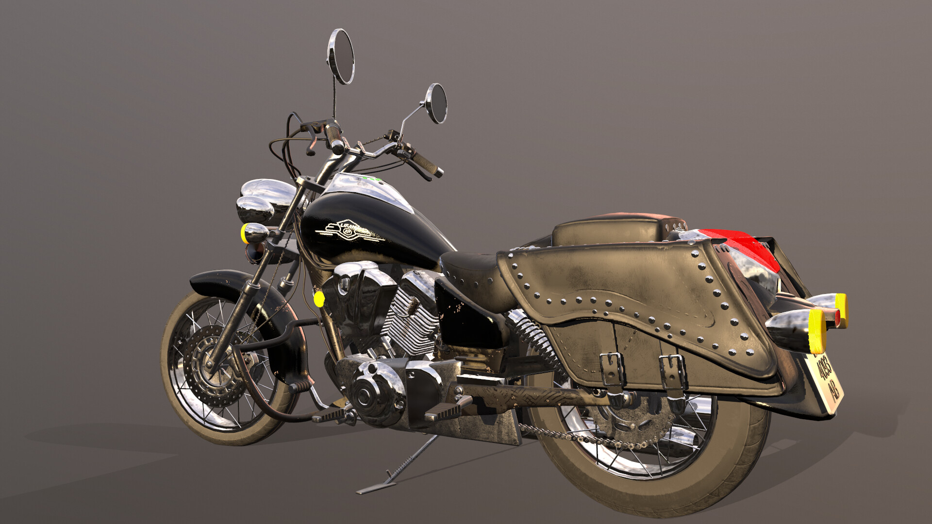 ArtStation Lifan LF-250 B motorcycle model) It's not optimized