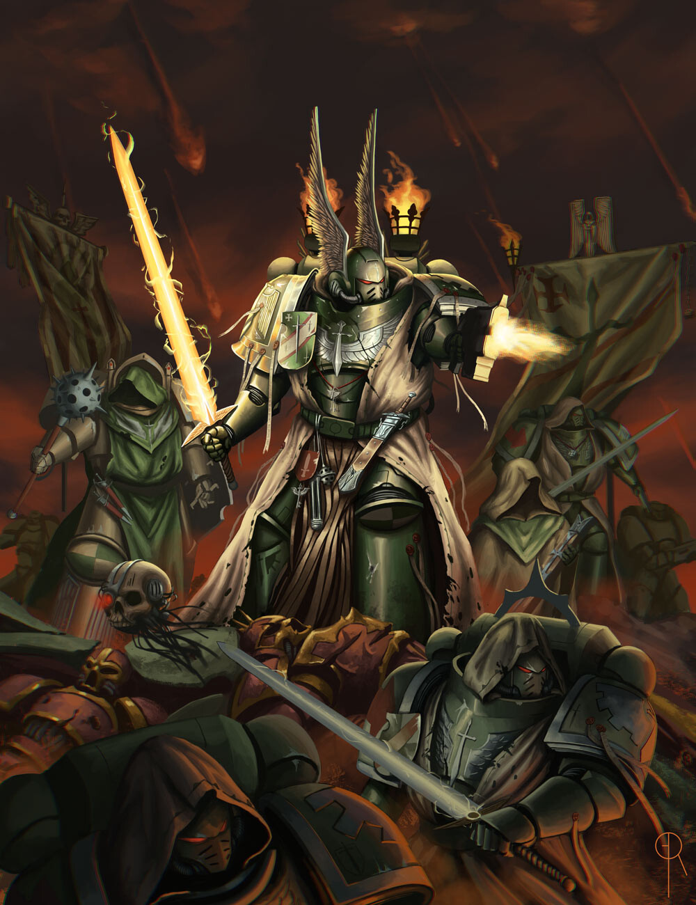 Warhammer 40K Fan Art: Dark Angels