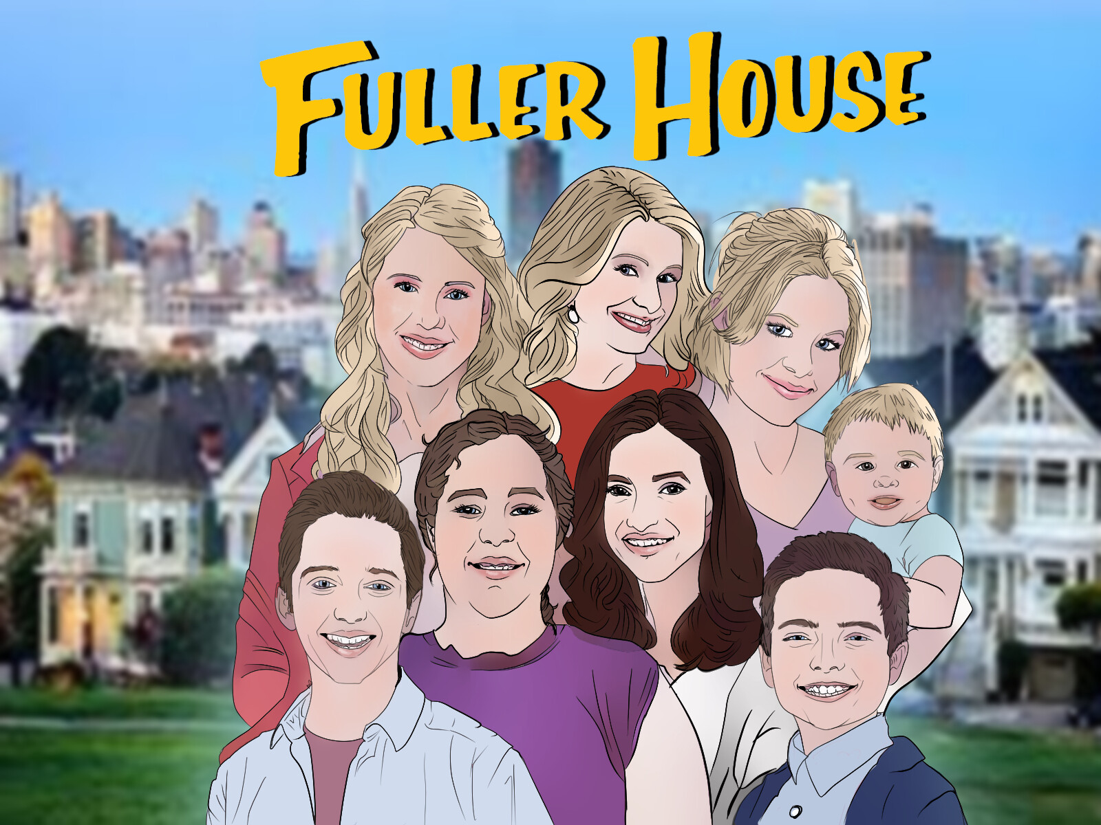 ArtStation fuller house commission