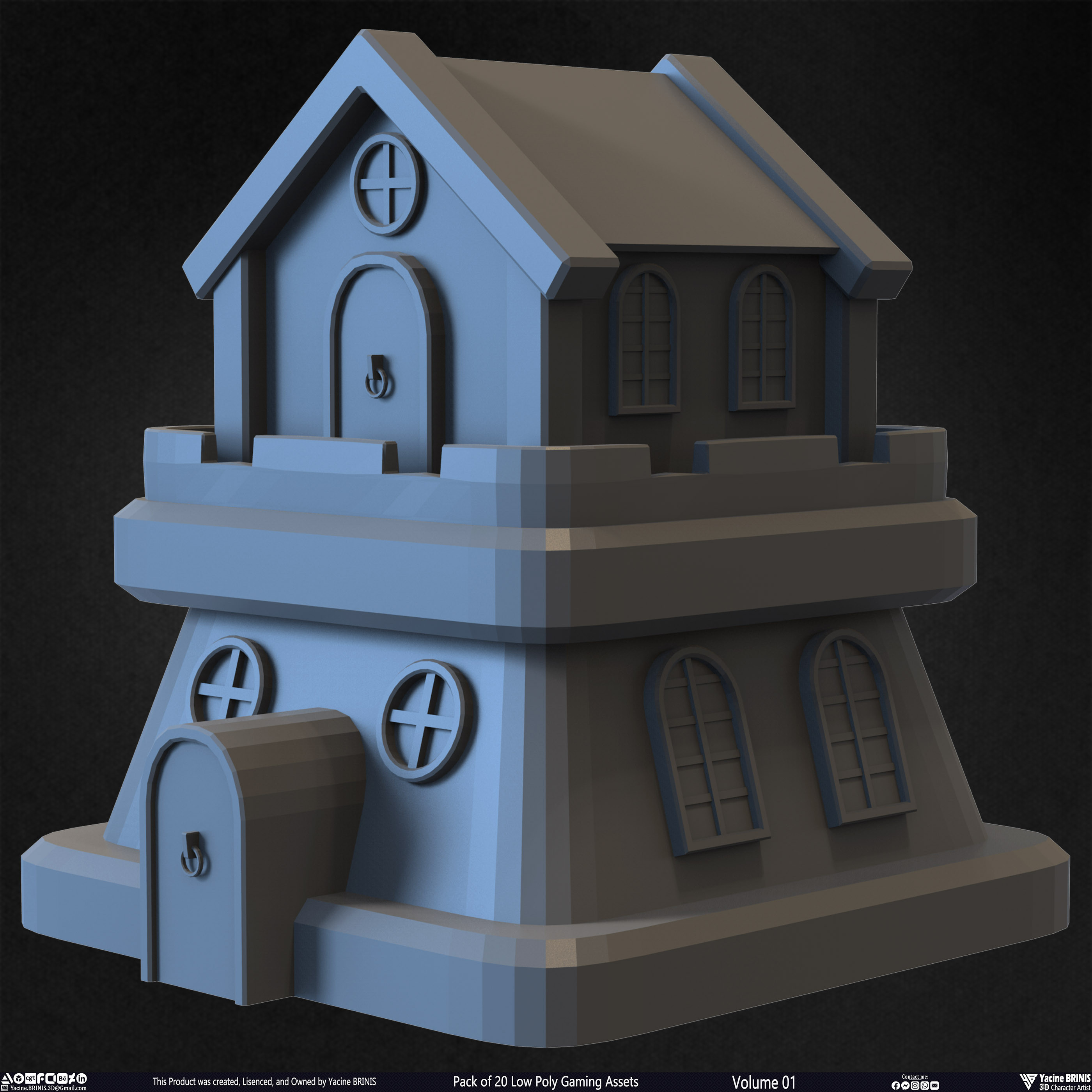 20 Low Poly Gaming Assets Volume 01 Sculpted By Yacine BRINIS Set 08