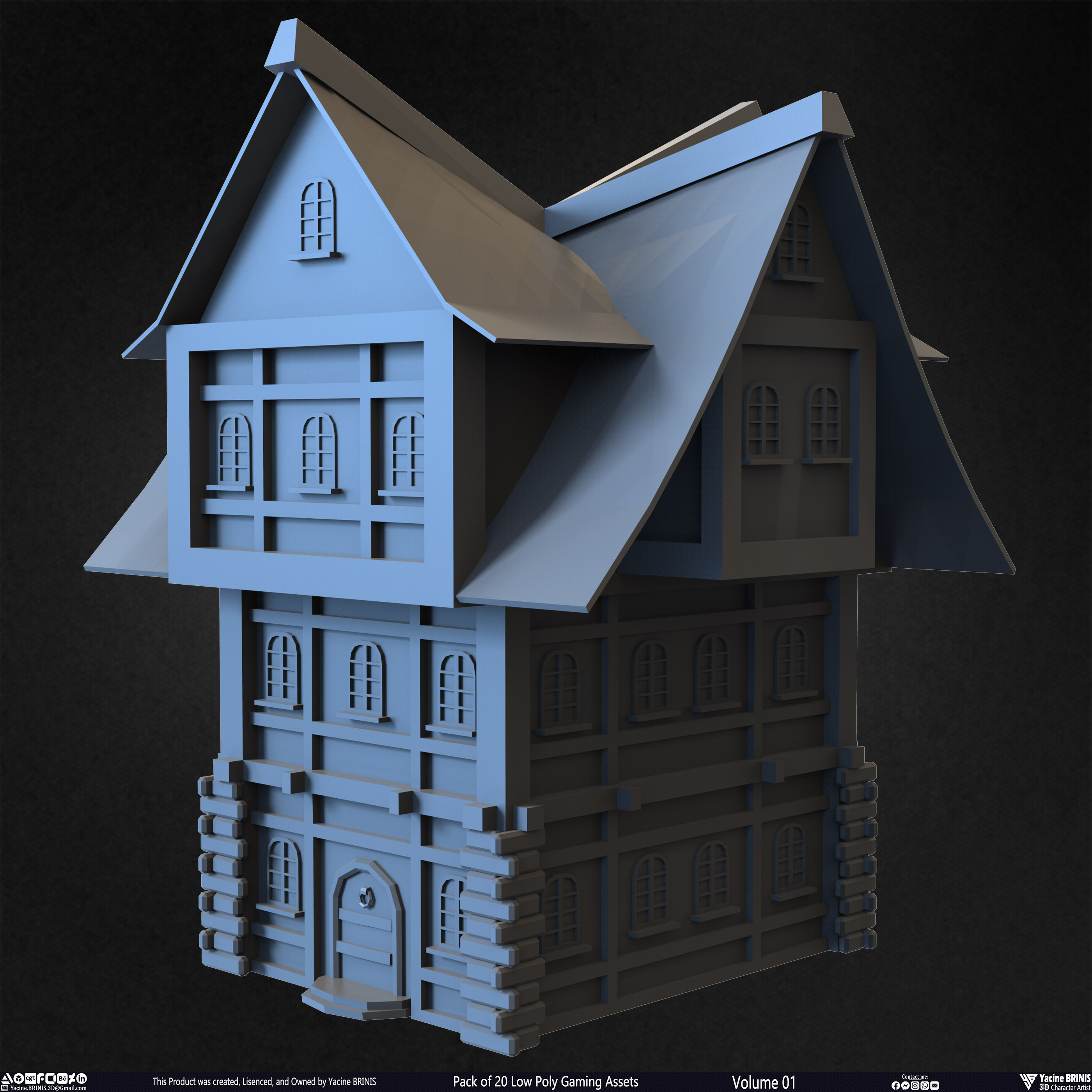 20 Low Poly Gaming Assets Volume 01 Sculpted By Yacine BRINIS Set 21