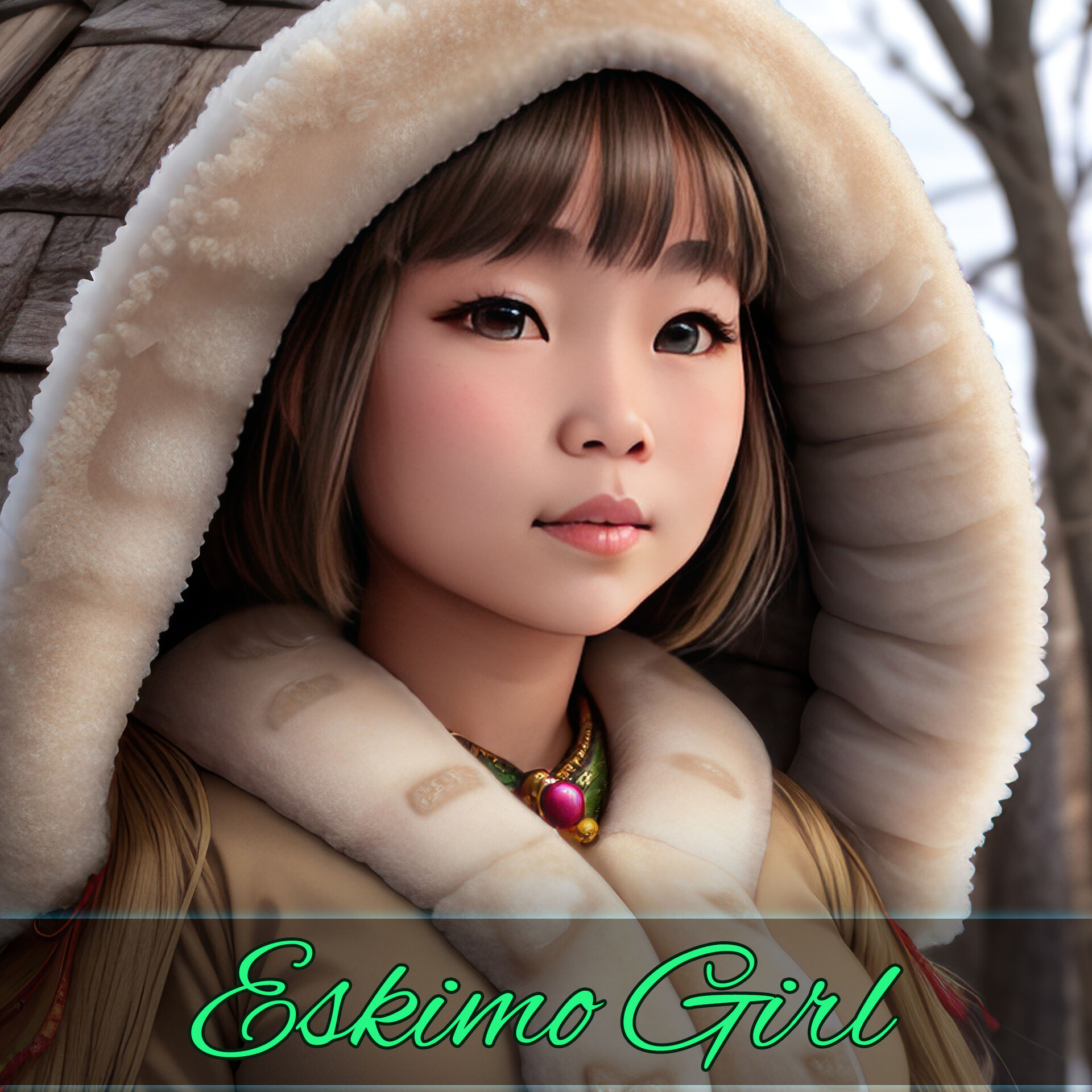 Artstation Eskimo Girl Reference Pack 4k 3606