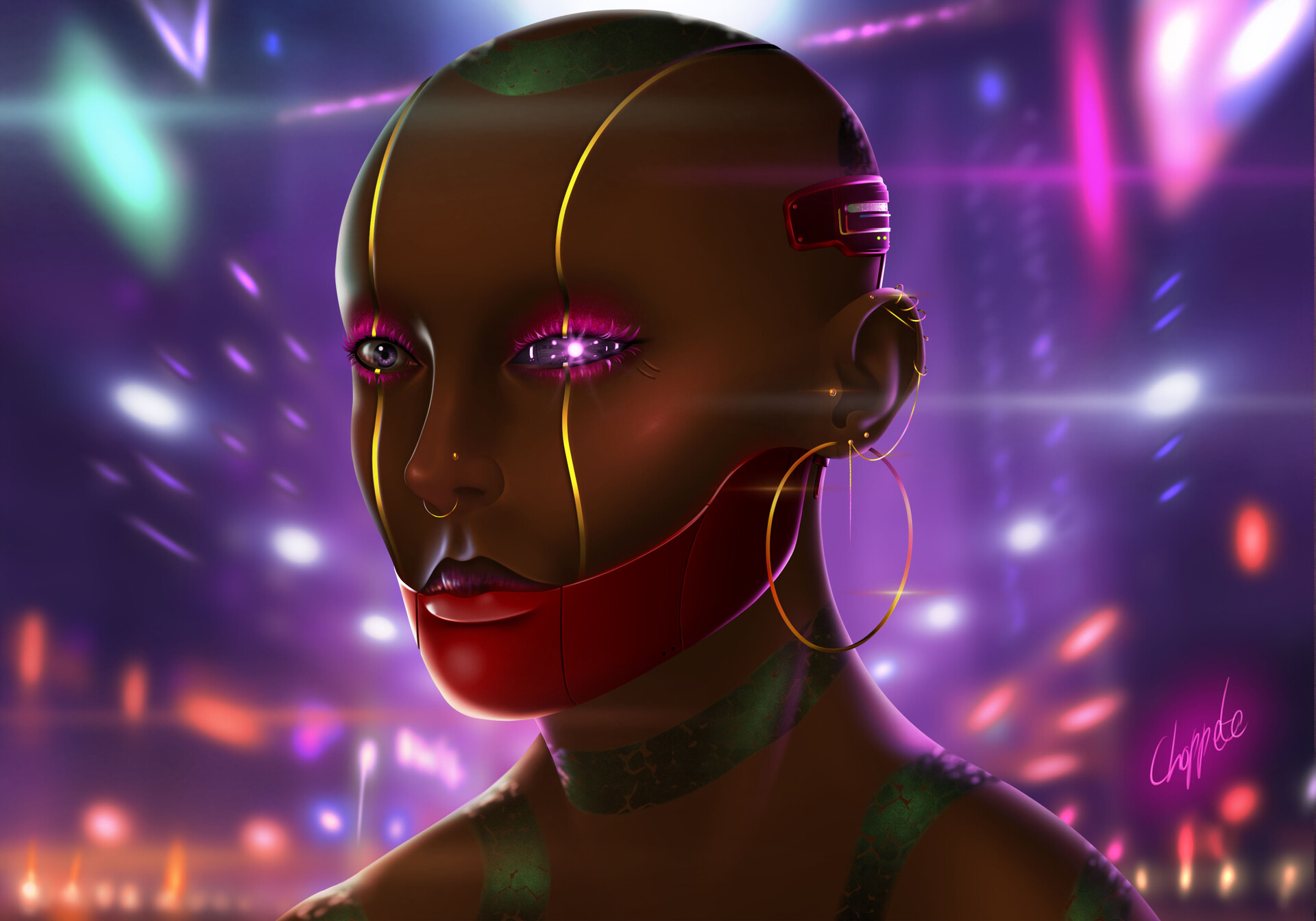 ArtStation - Cyberpunk Woman