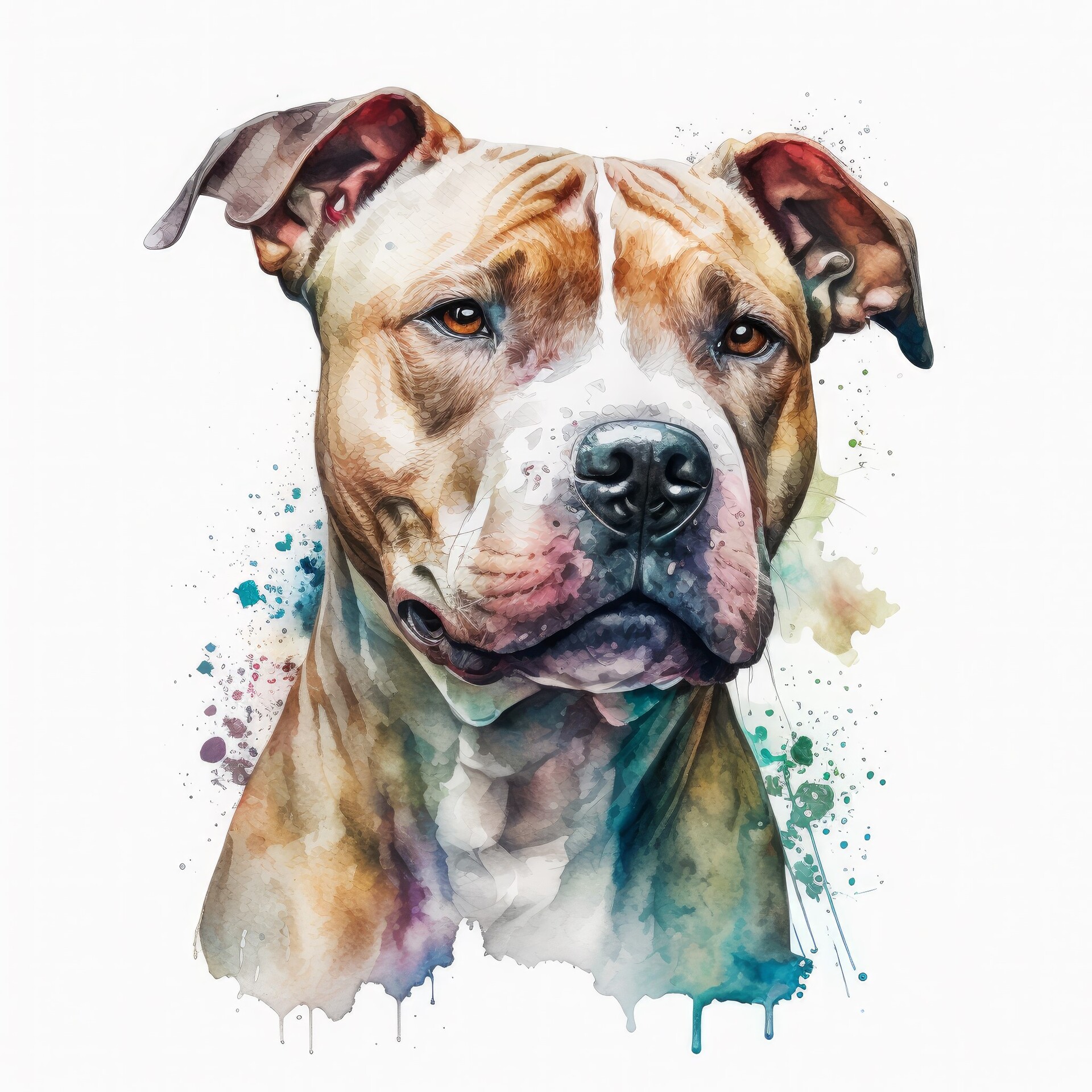 Paintings of pitbulls top