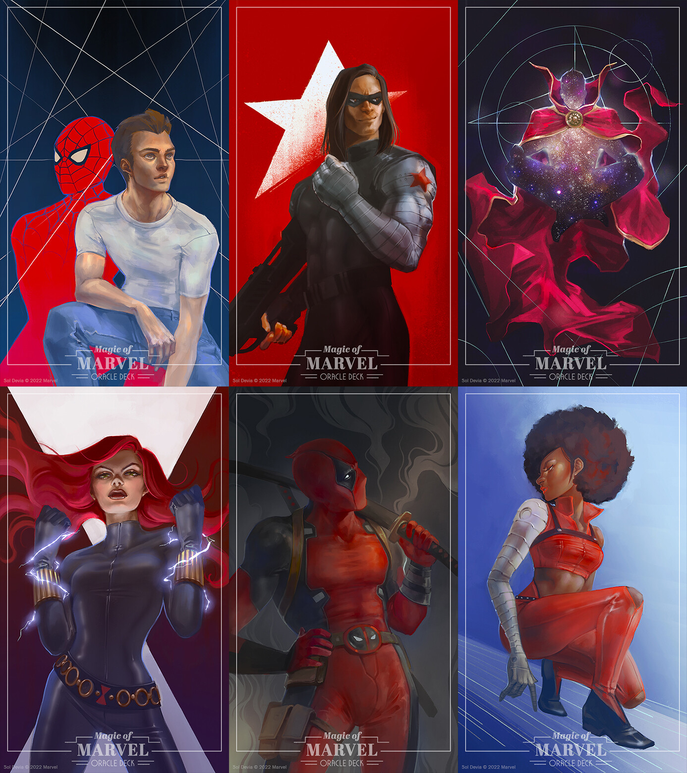 Peter Parker/Spiderman, Winter Soldier, Doctor Strange, Black Widow, Deadpool and Misty Knight