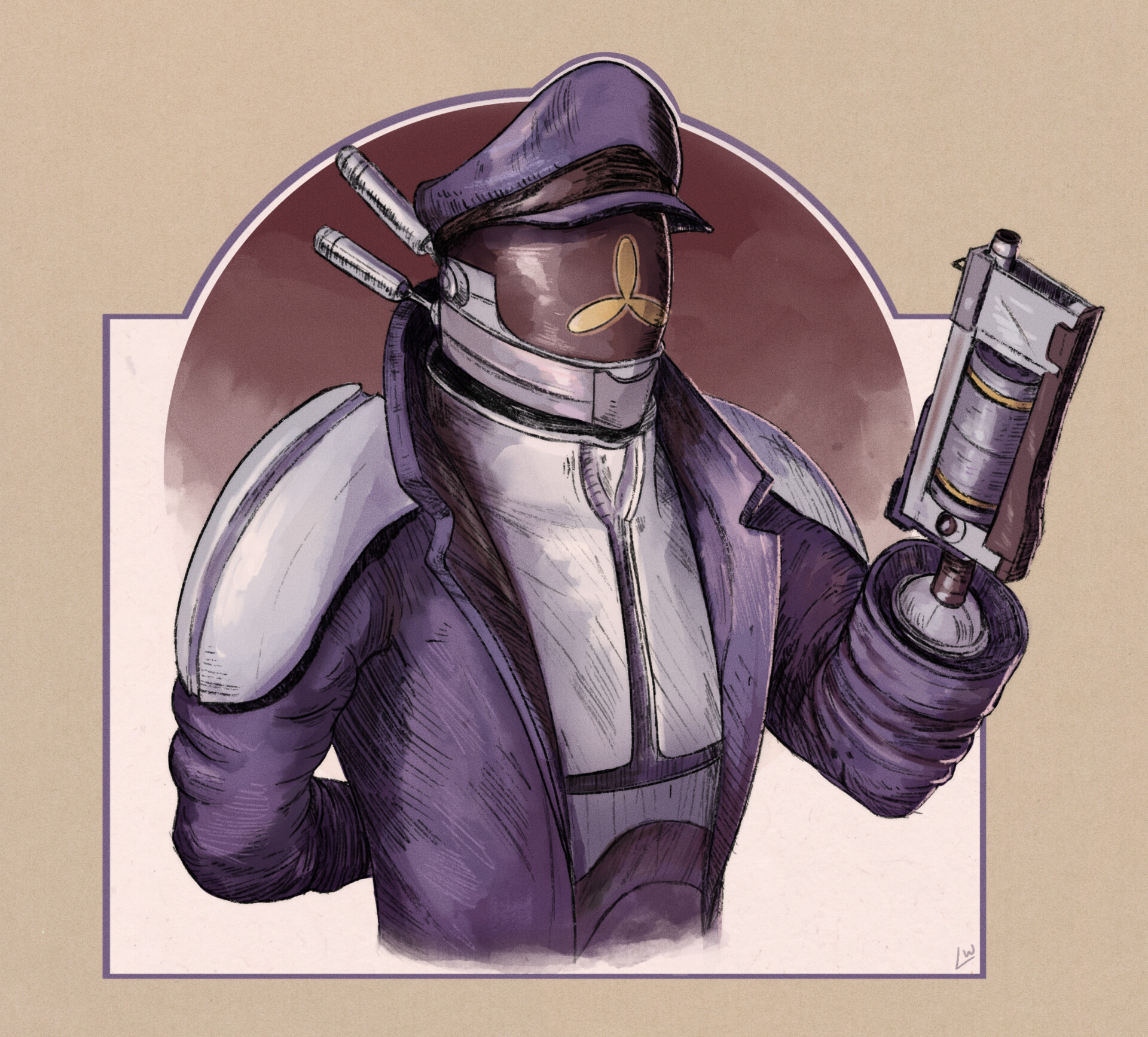 ArtStation - oh captain my captain - Risk of Rain 2 Fanart