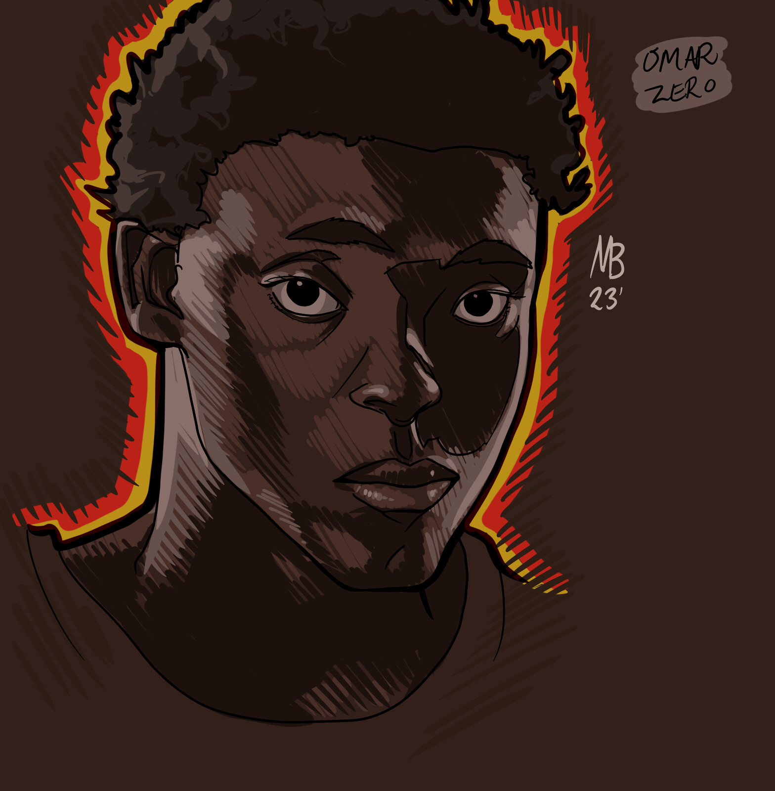Zero (Omar) from Zero, fan art
