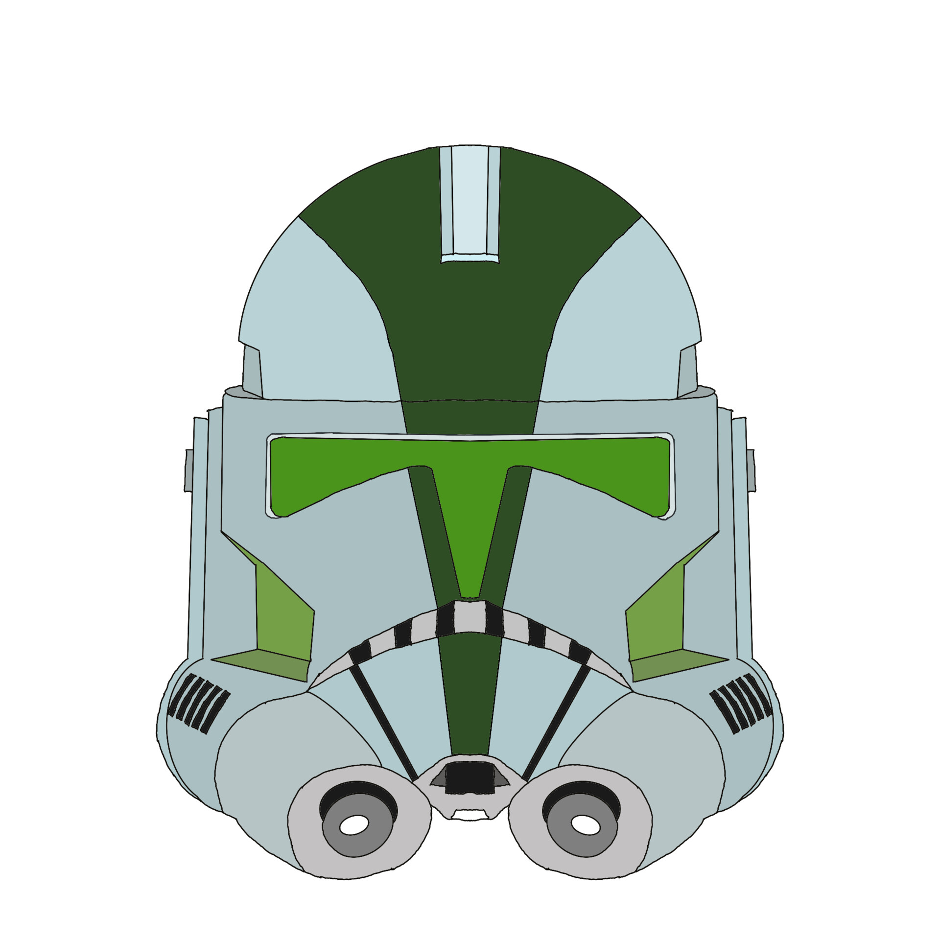 Clone commander gree helmet discount