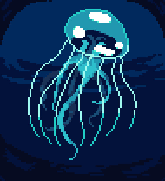 ArtStation - Glowing Jellyfish