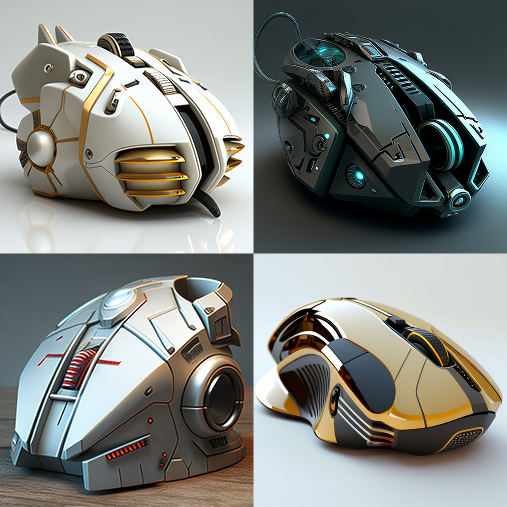 AIstation - SF ultra futuristic PC mouse