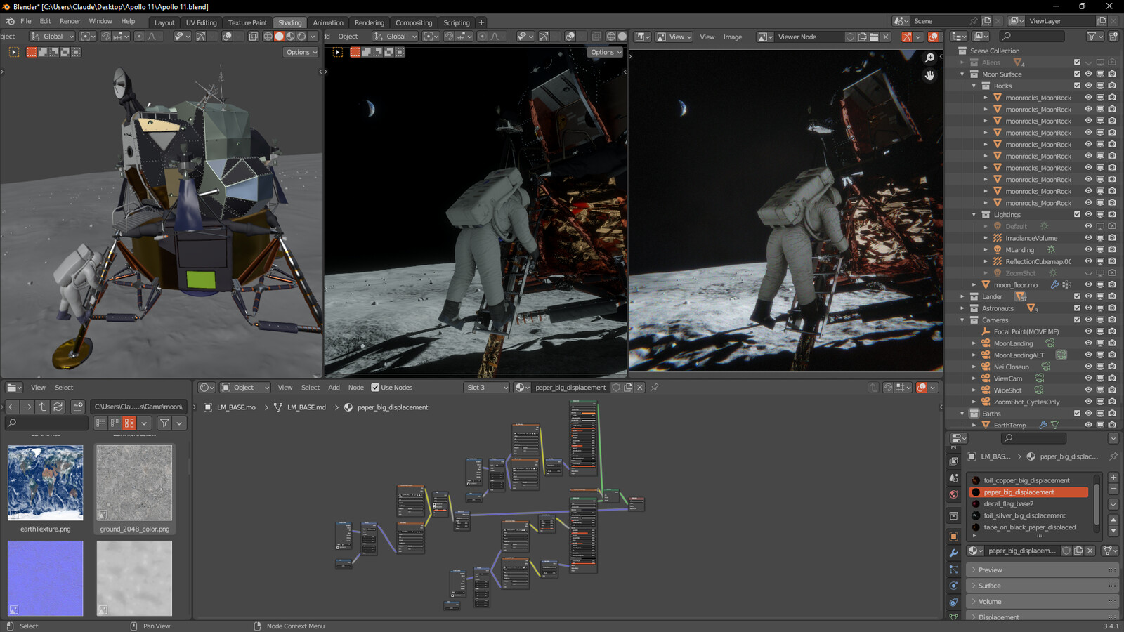BTS #1 Viewport
This is the shading viewport, used for cross referencing