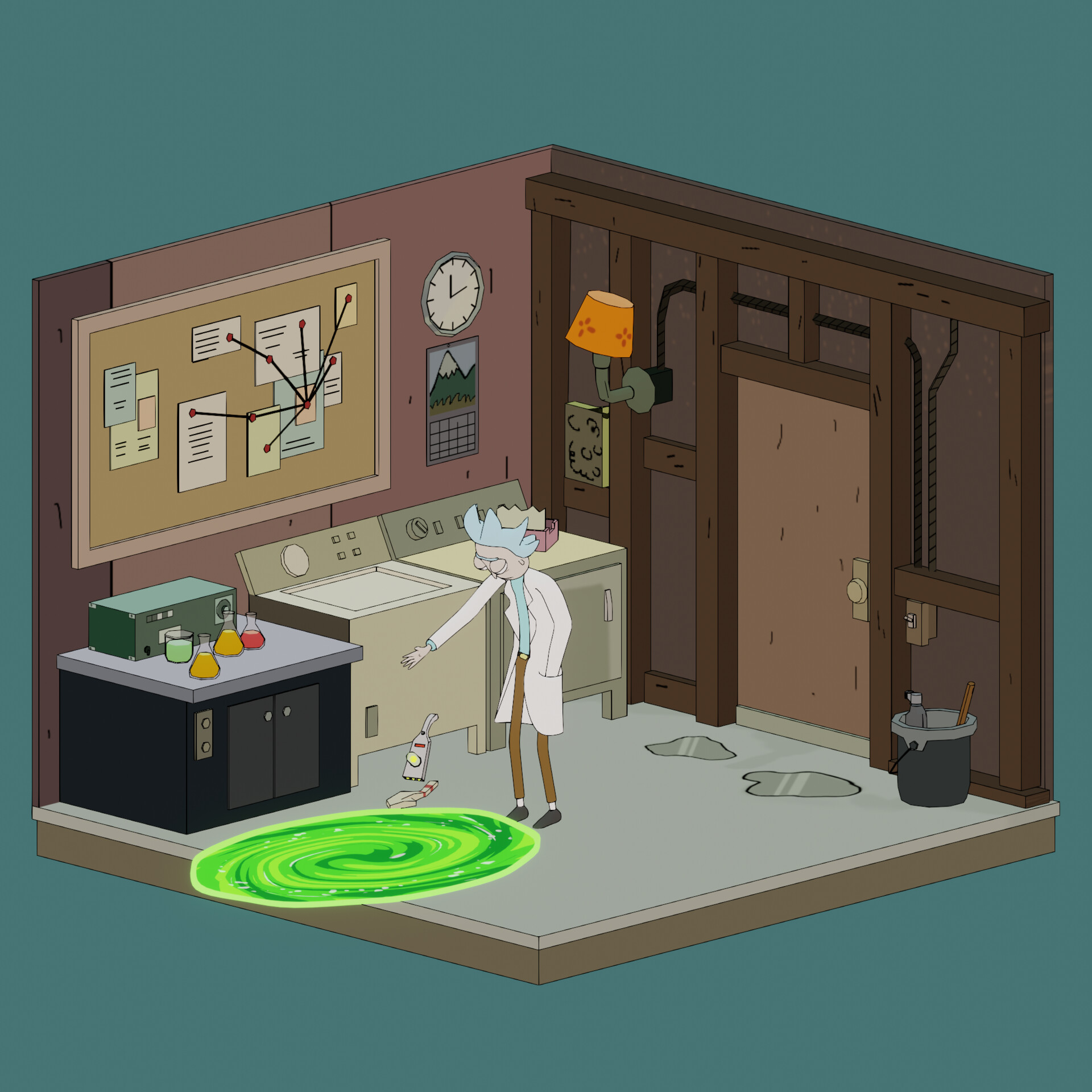 Rick and morty garage clearance