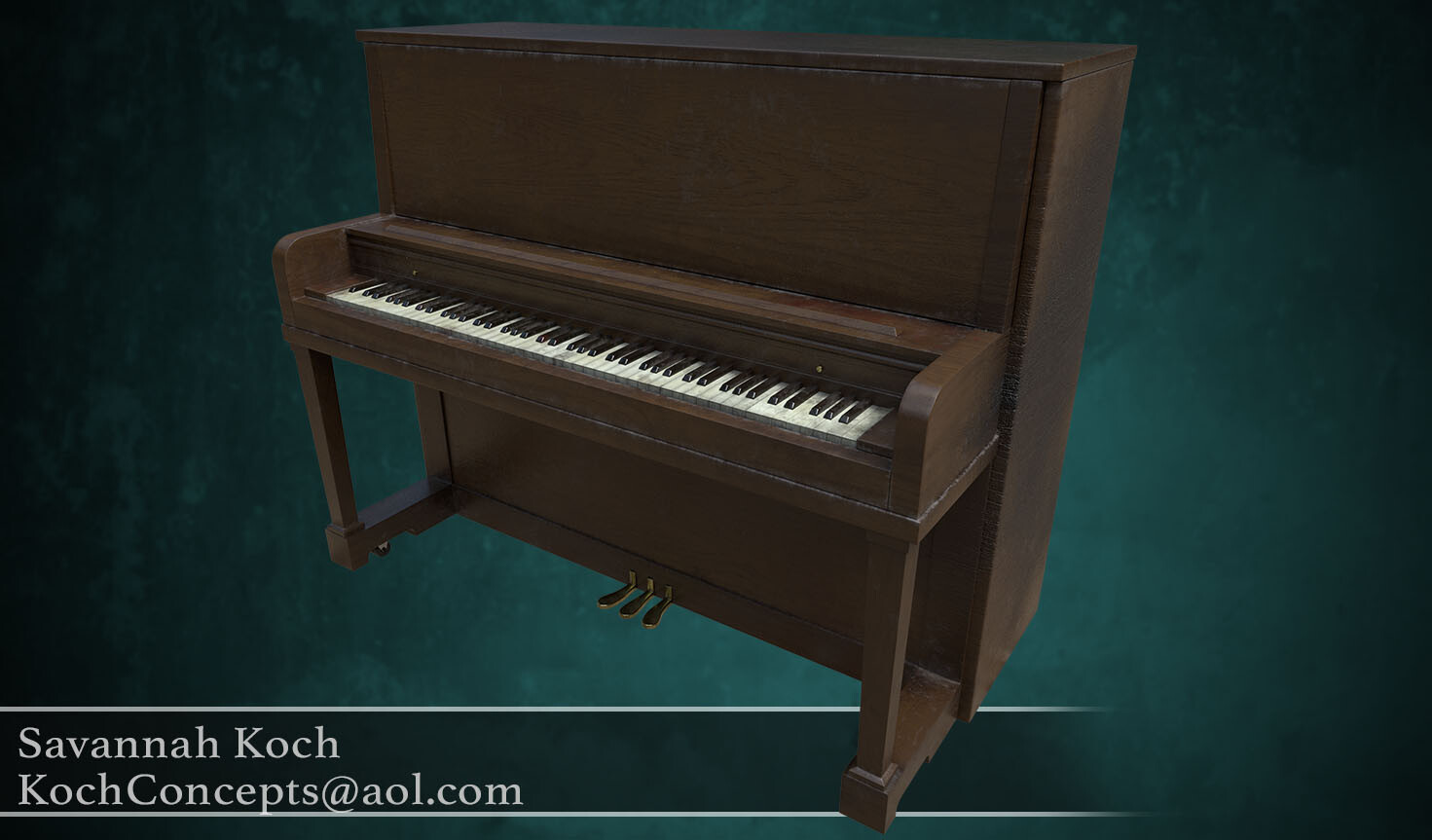 ArtStation - Upright Bar Piano