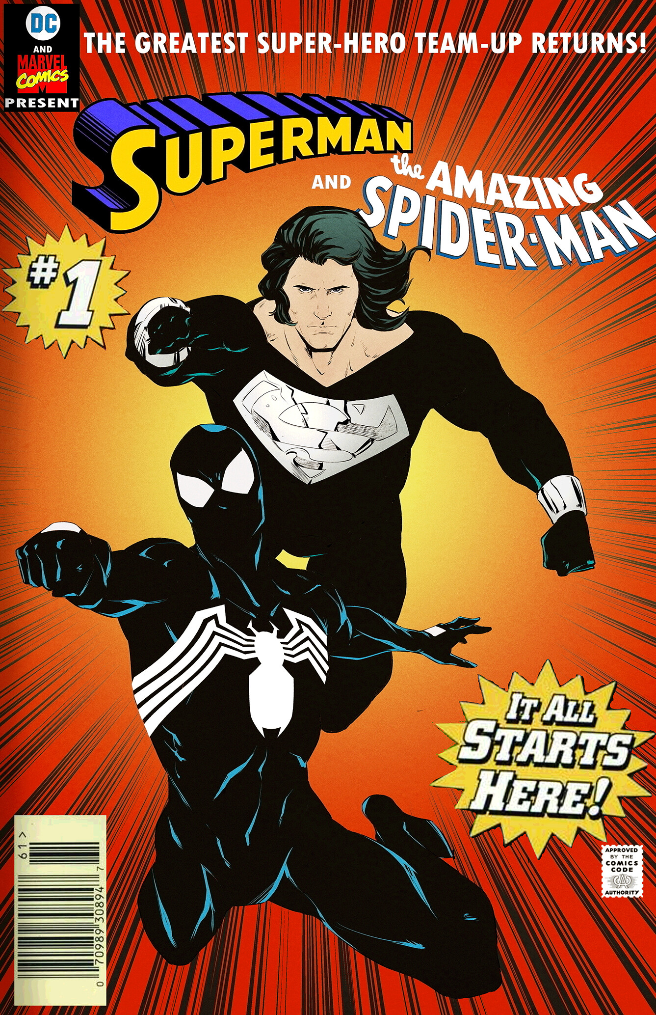 ArtStation Superman & SpiderMan Crossover Comic