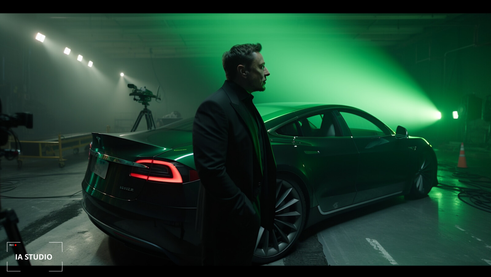Elon Musk &amp; Tesla Car by IA Studio &amp; S 7