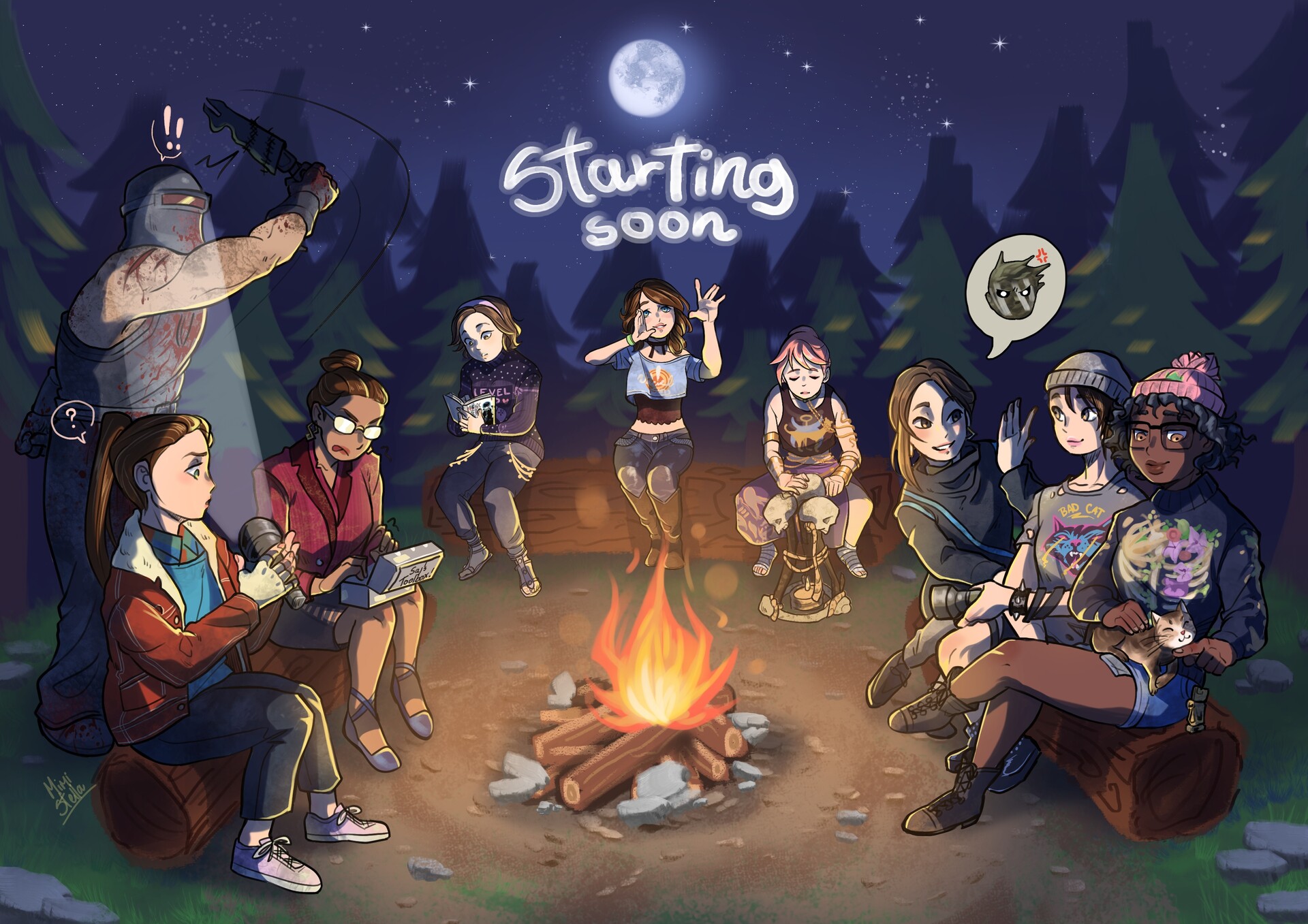 Artstation a starting soon screen for stream