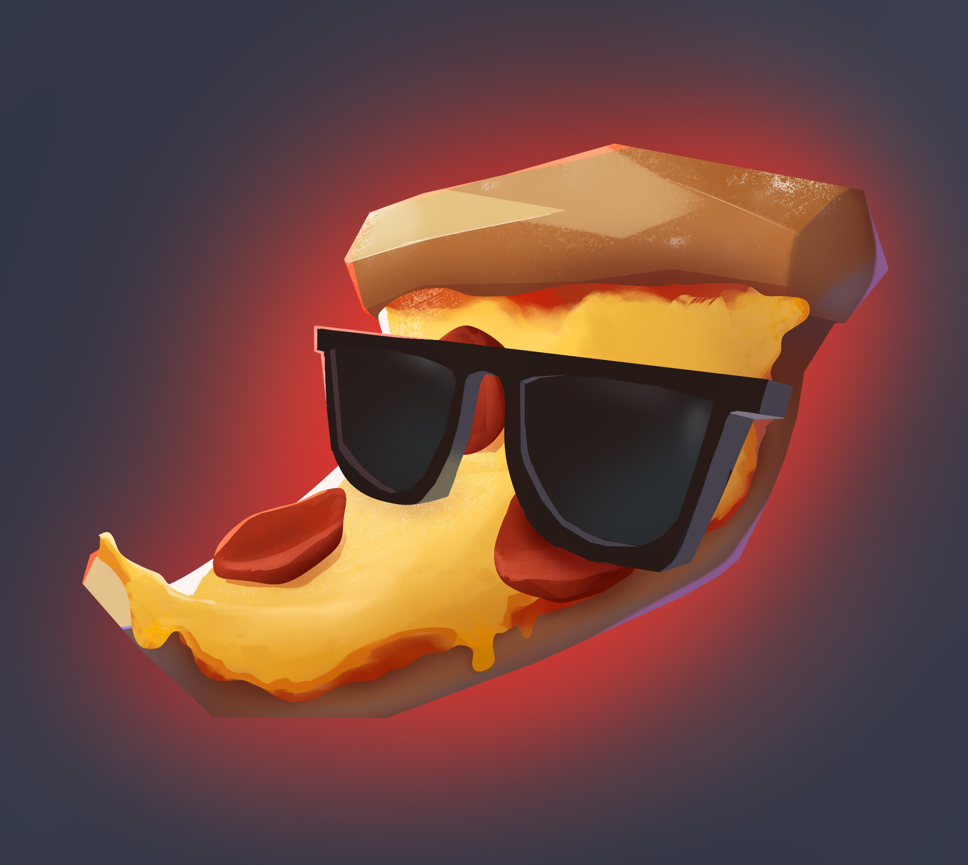 ArtStation Pizza using Sunglasses