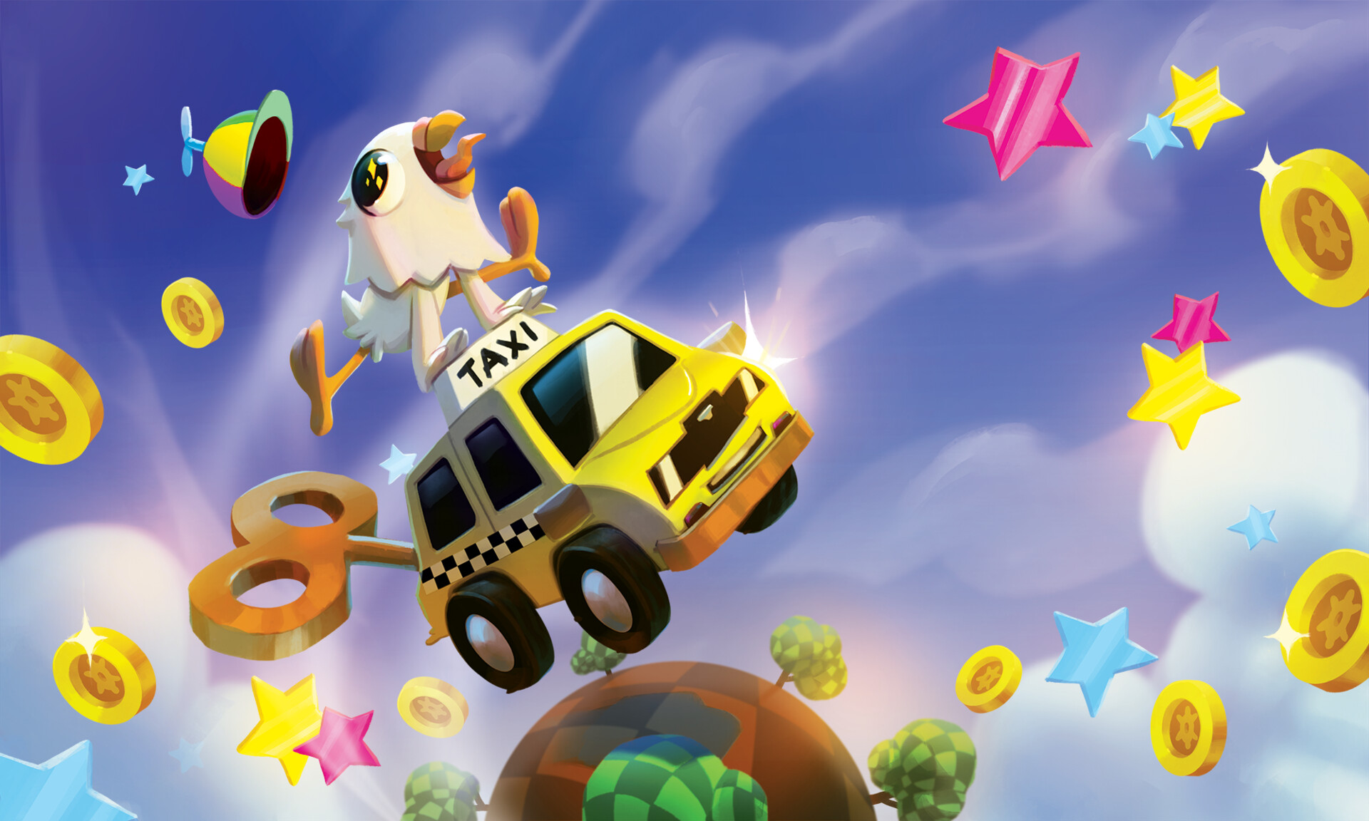 Lidia Macov Yellow Taxi Goes Vroom Key Art