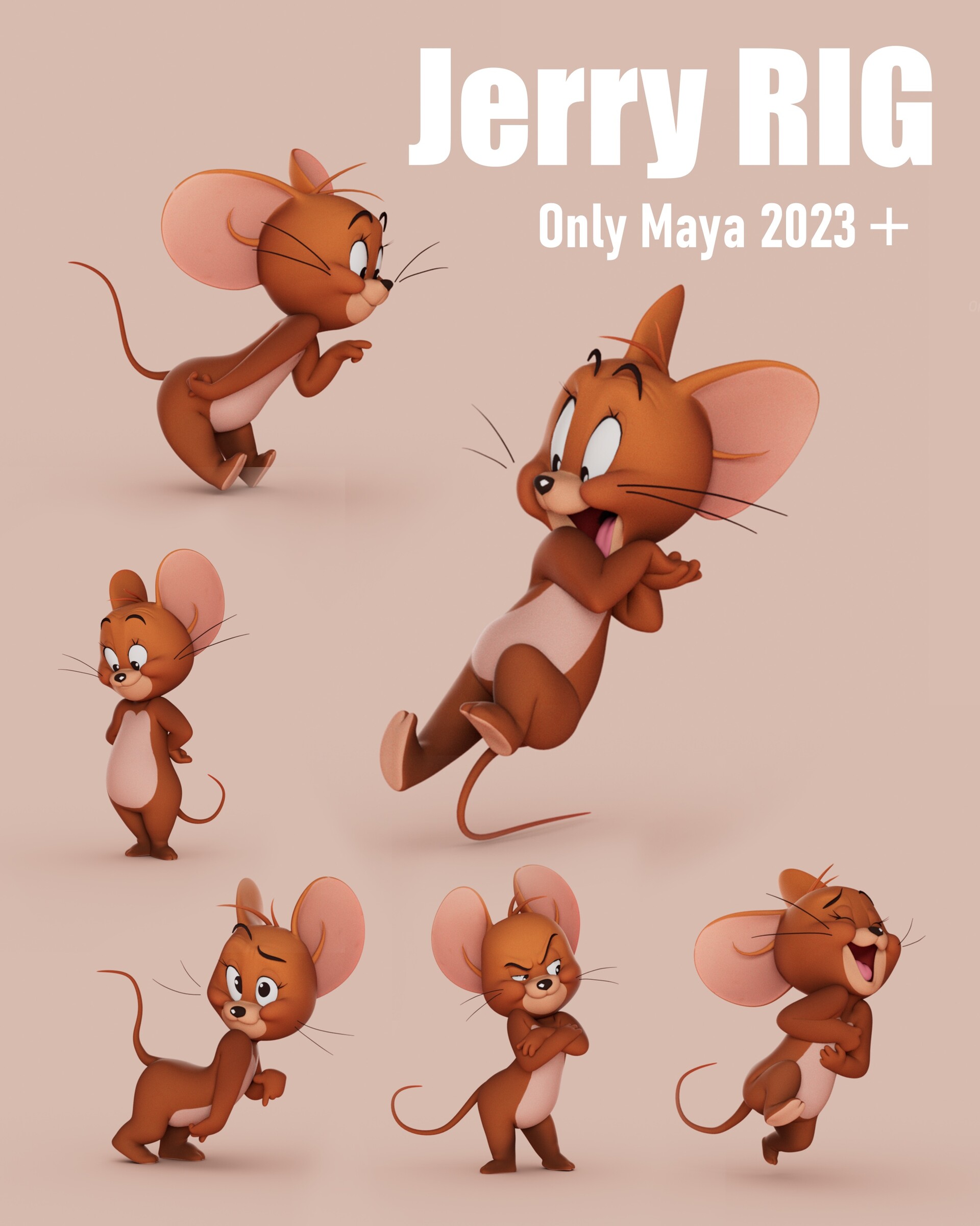 Artem Dubyna Jerry RIG maya 2023 Artem Dubyna Jerry RIG maya 2023