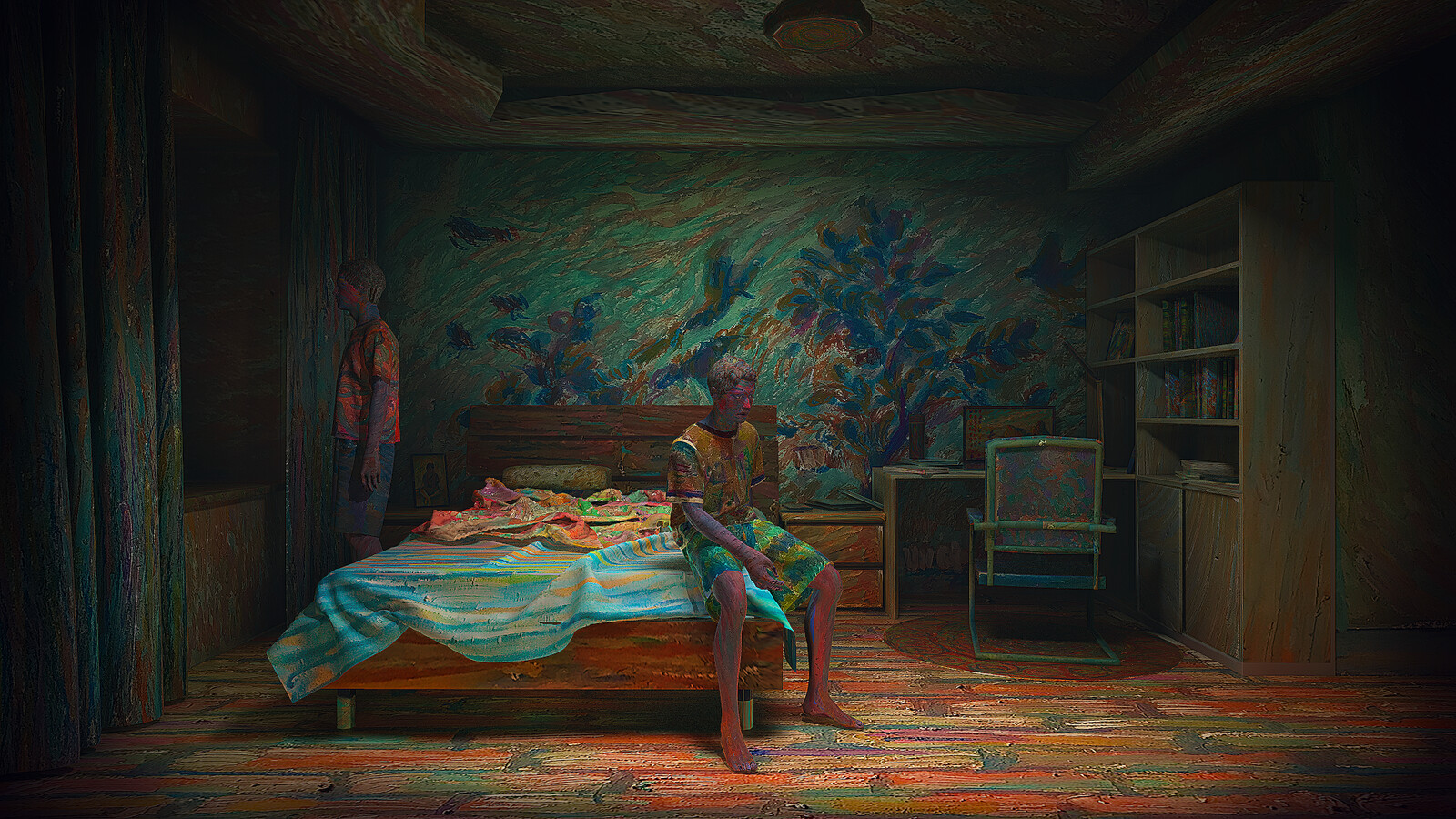 3. So ended up losing myself in a process of trying to express myself. I became the painting itself, and I became the object of others' viewing.