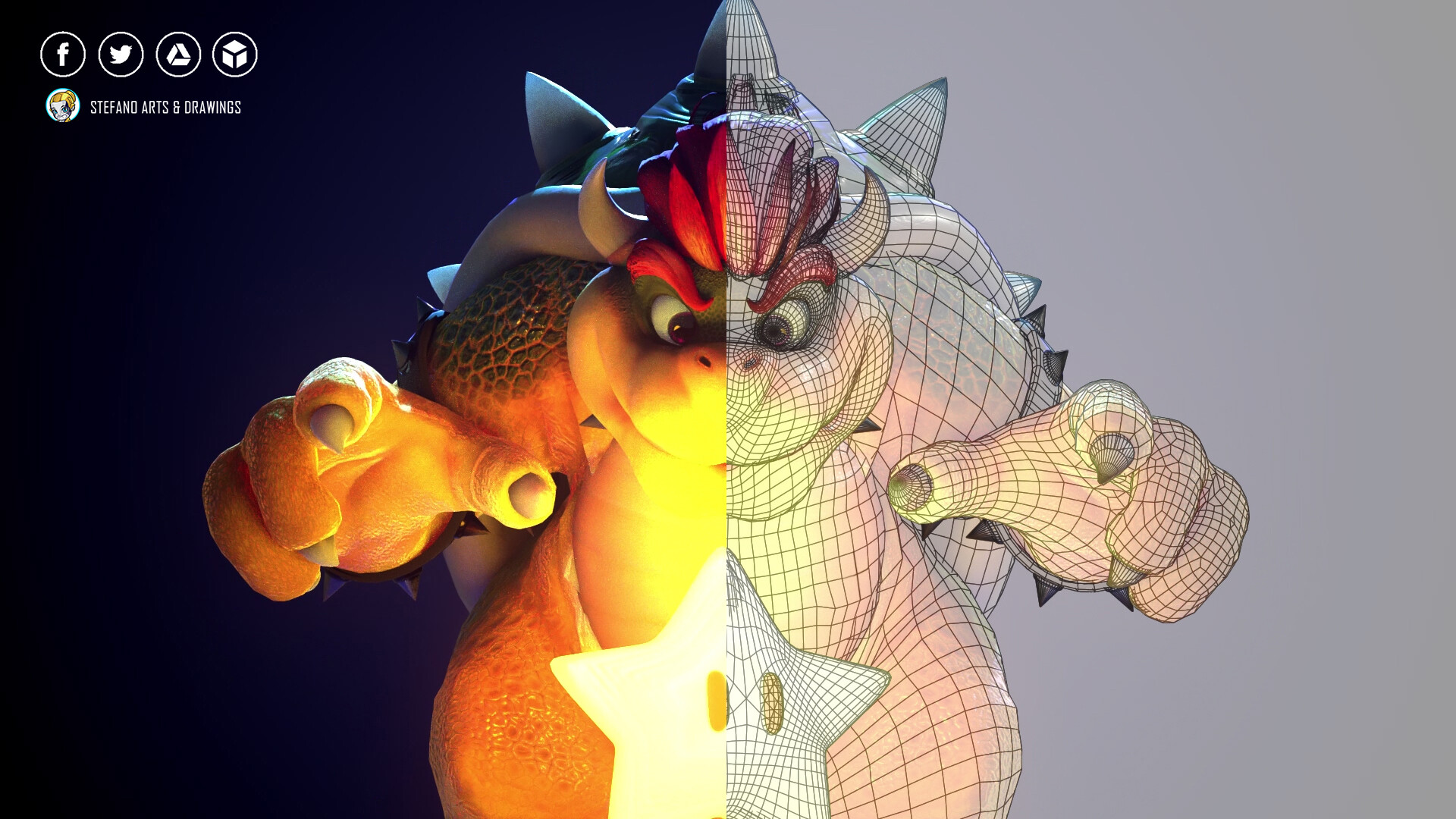 MARIO MOVIE's BOWSER - Fan Homage (LowPoly) - 3D model by Stefano
