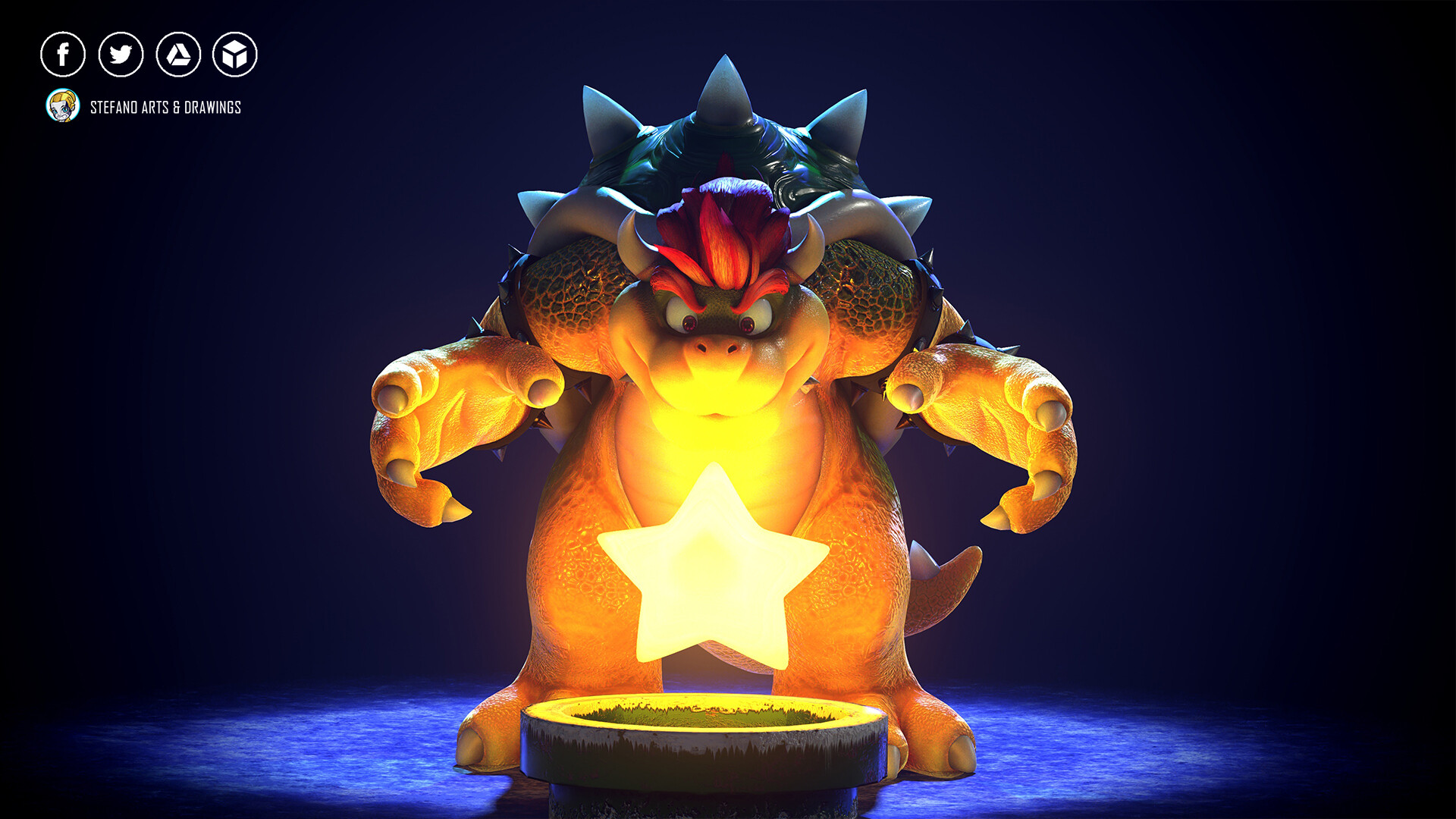 MARIO MOVIE's BOWSER - Fan Homage (LowPoly) - 3D model by Stefano