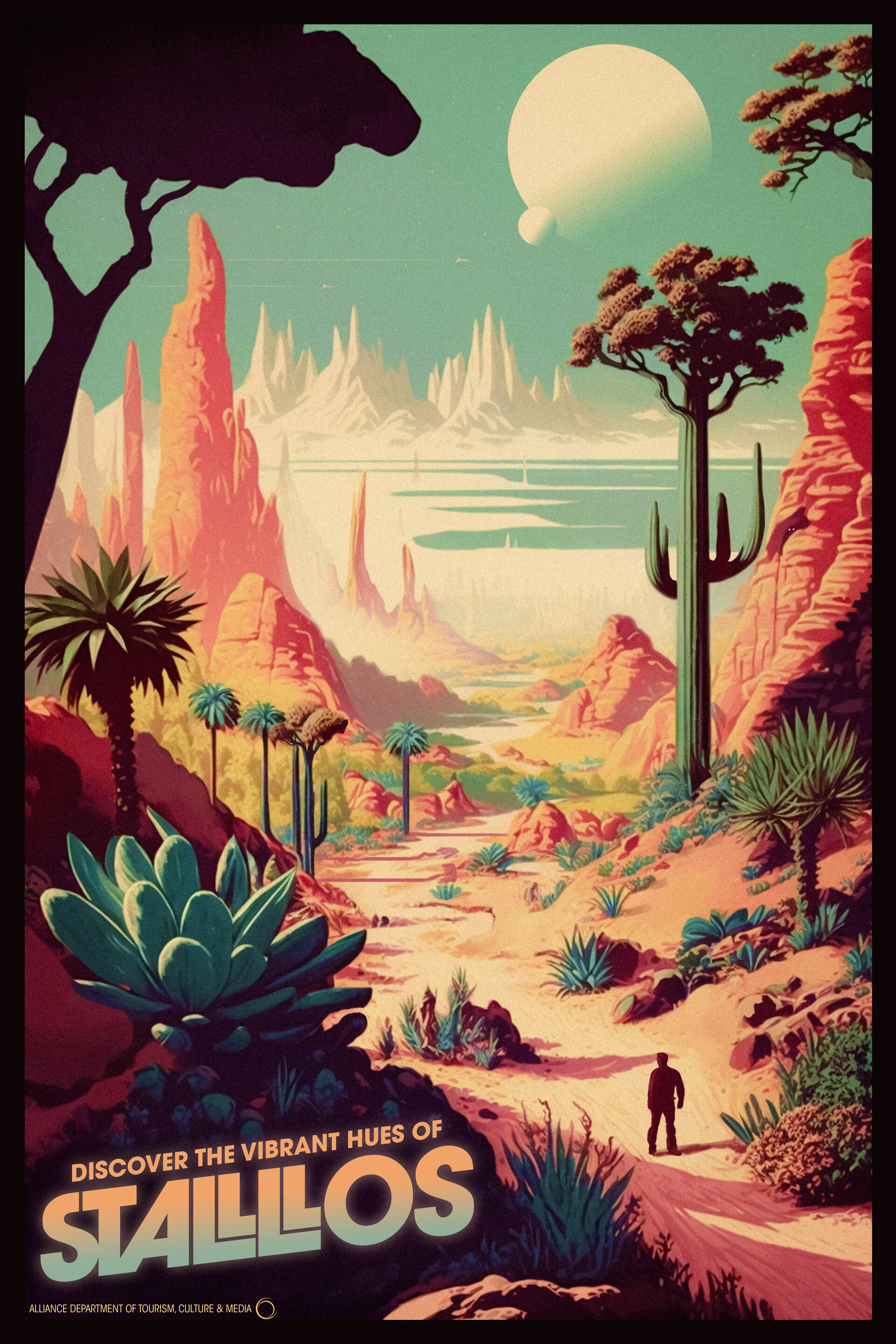 ArtStation - Stallos - Retro Travel Poster