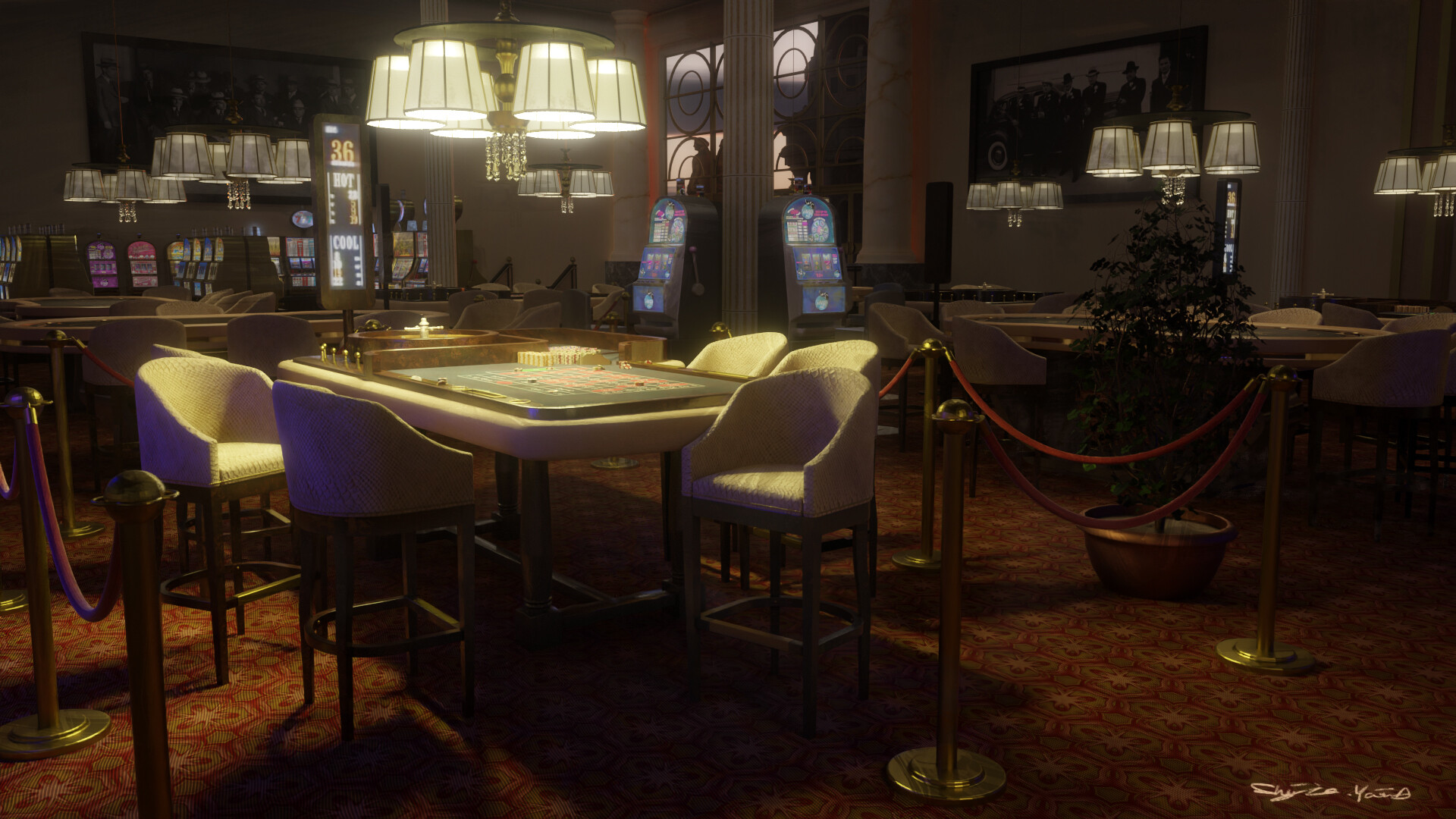 Ambiente grafico di Mafia Casino