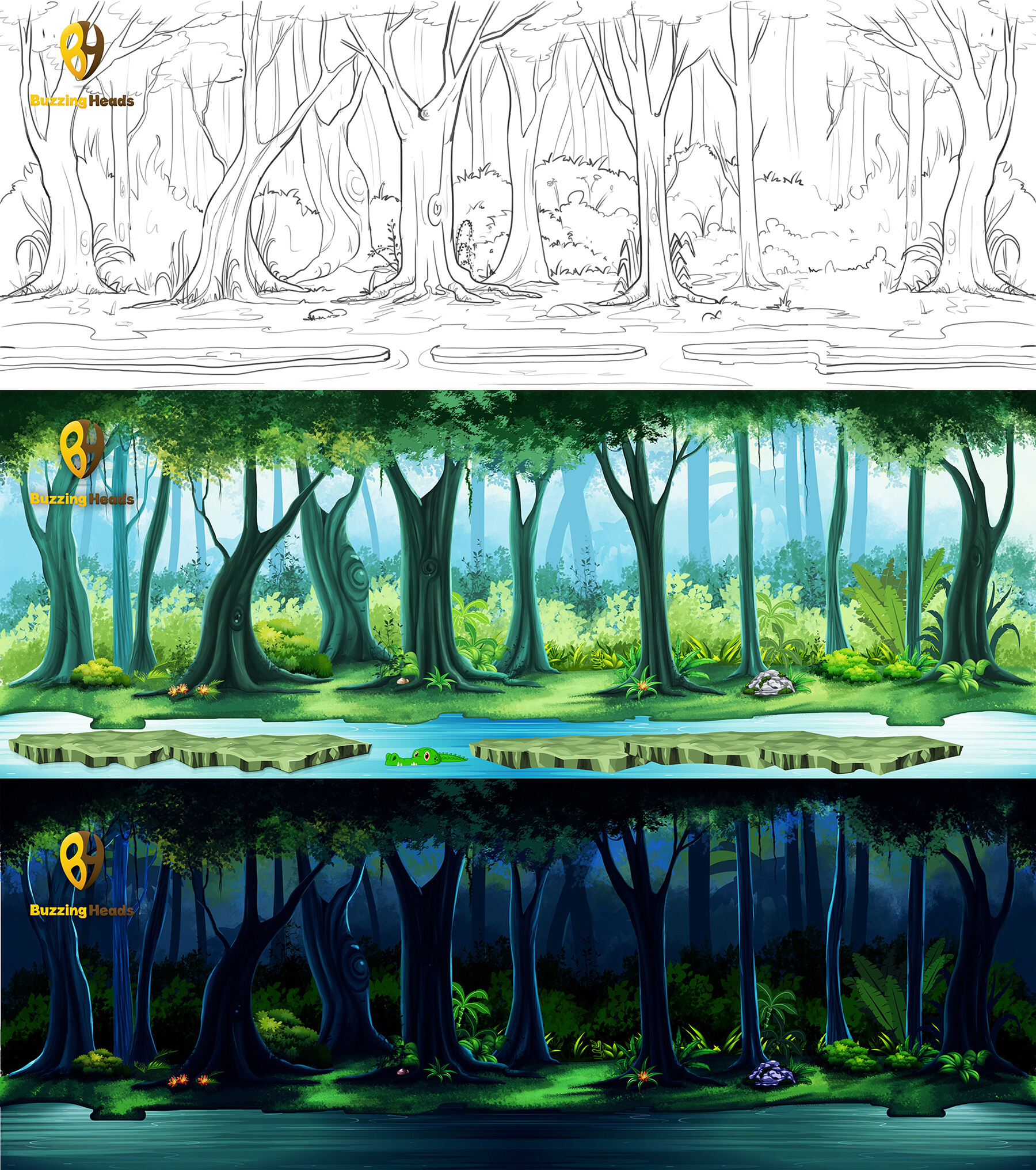 2d game background design