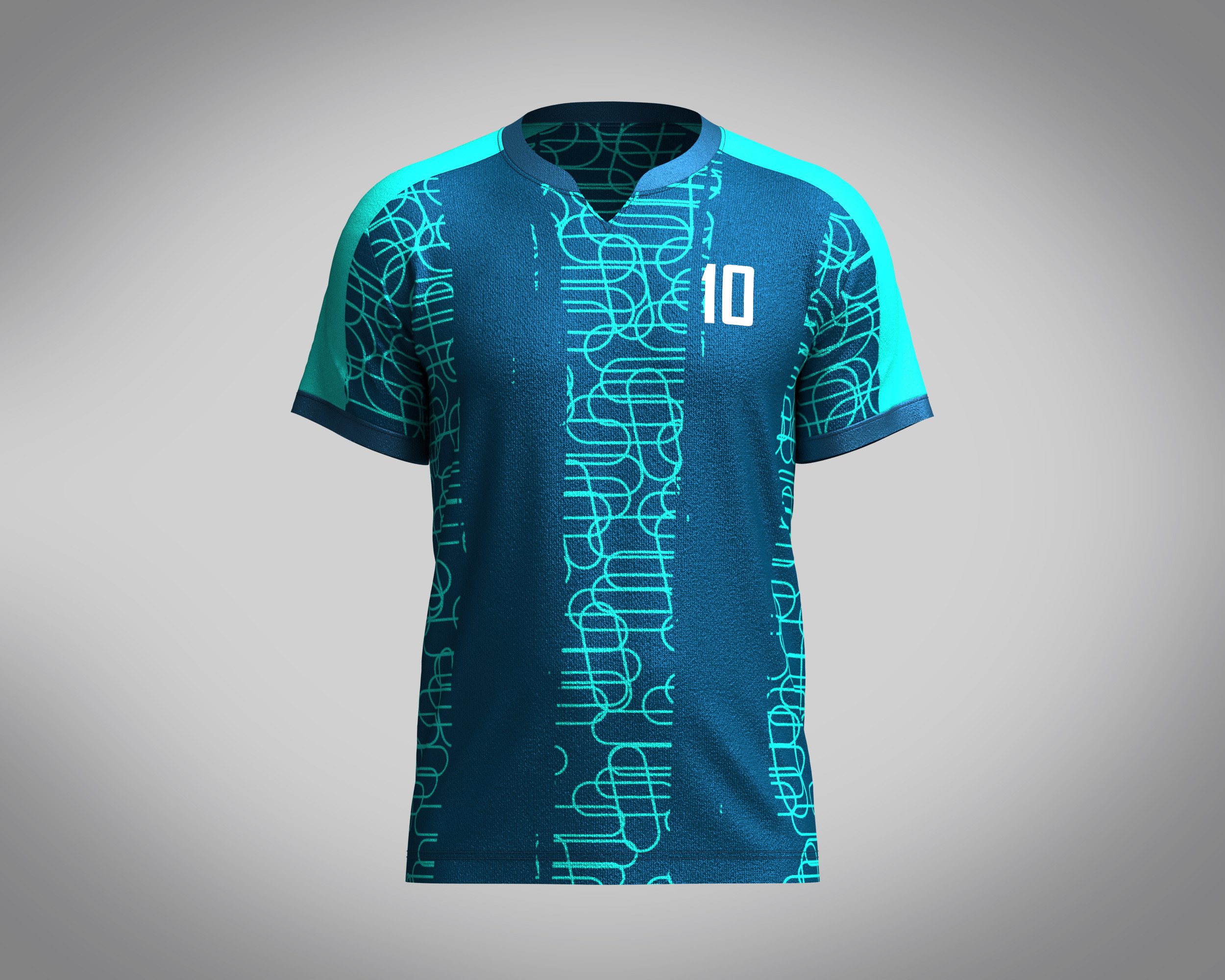 ArtStation - Soccer Dark Blue jersey Player-06