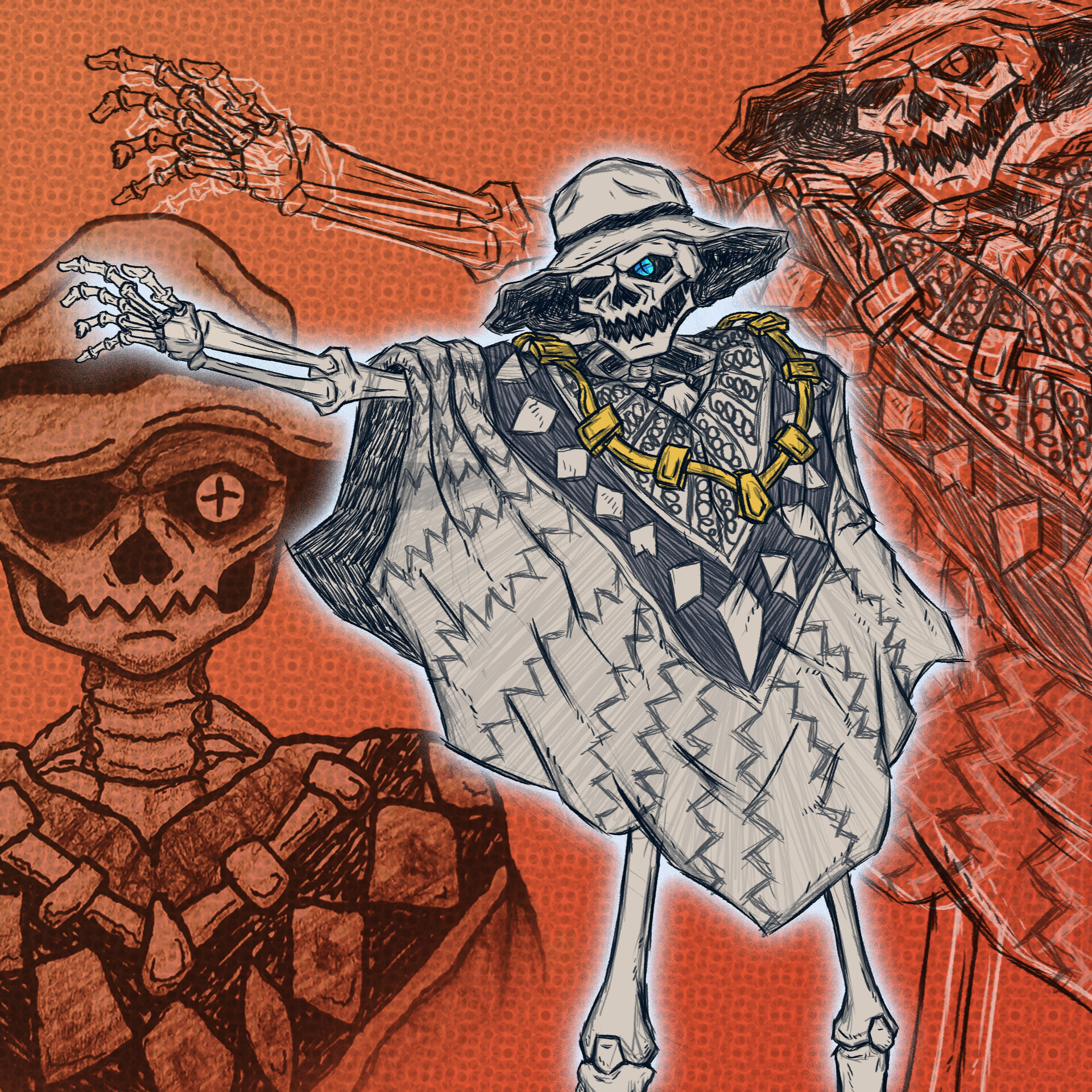 ArtStation Skull Villain Sketch