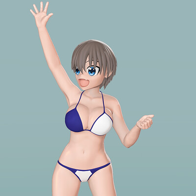 3D file HITAMU KYAN from the anime Futoku no Guild 🗿・Template to