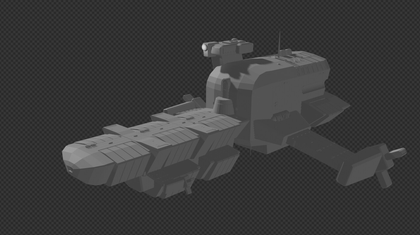 early ship design in blender