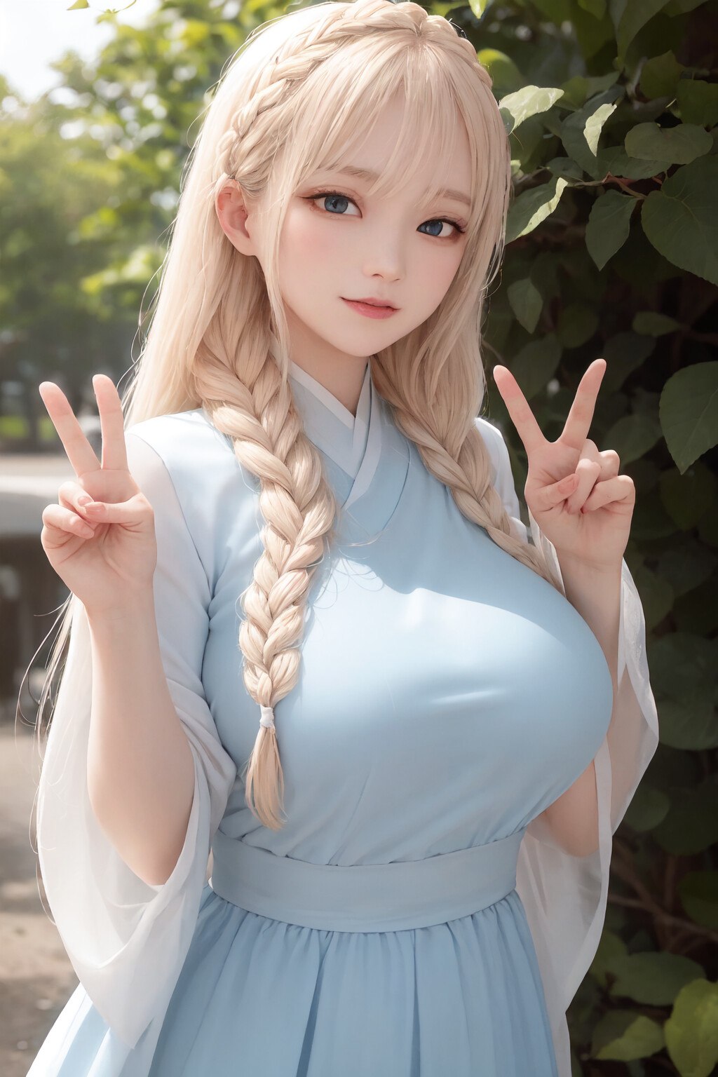 Blonde Korean Girl