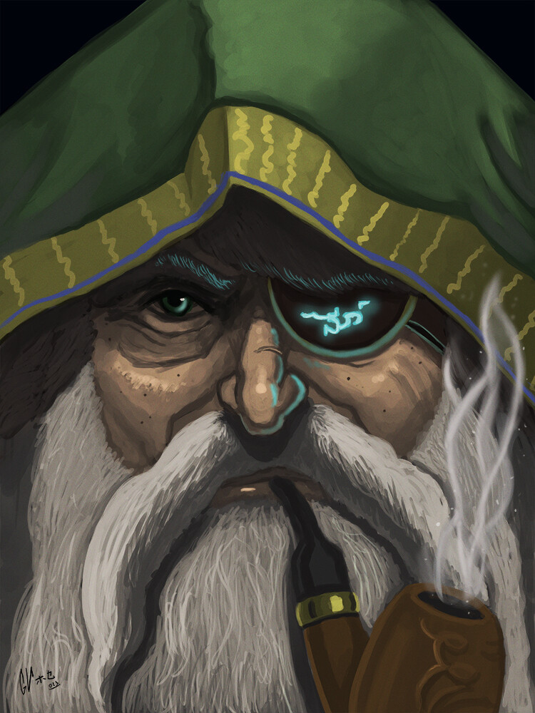 ArtStation Old man wizard