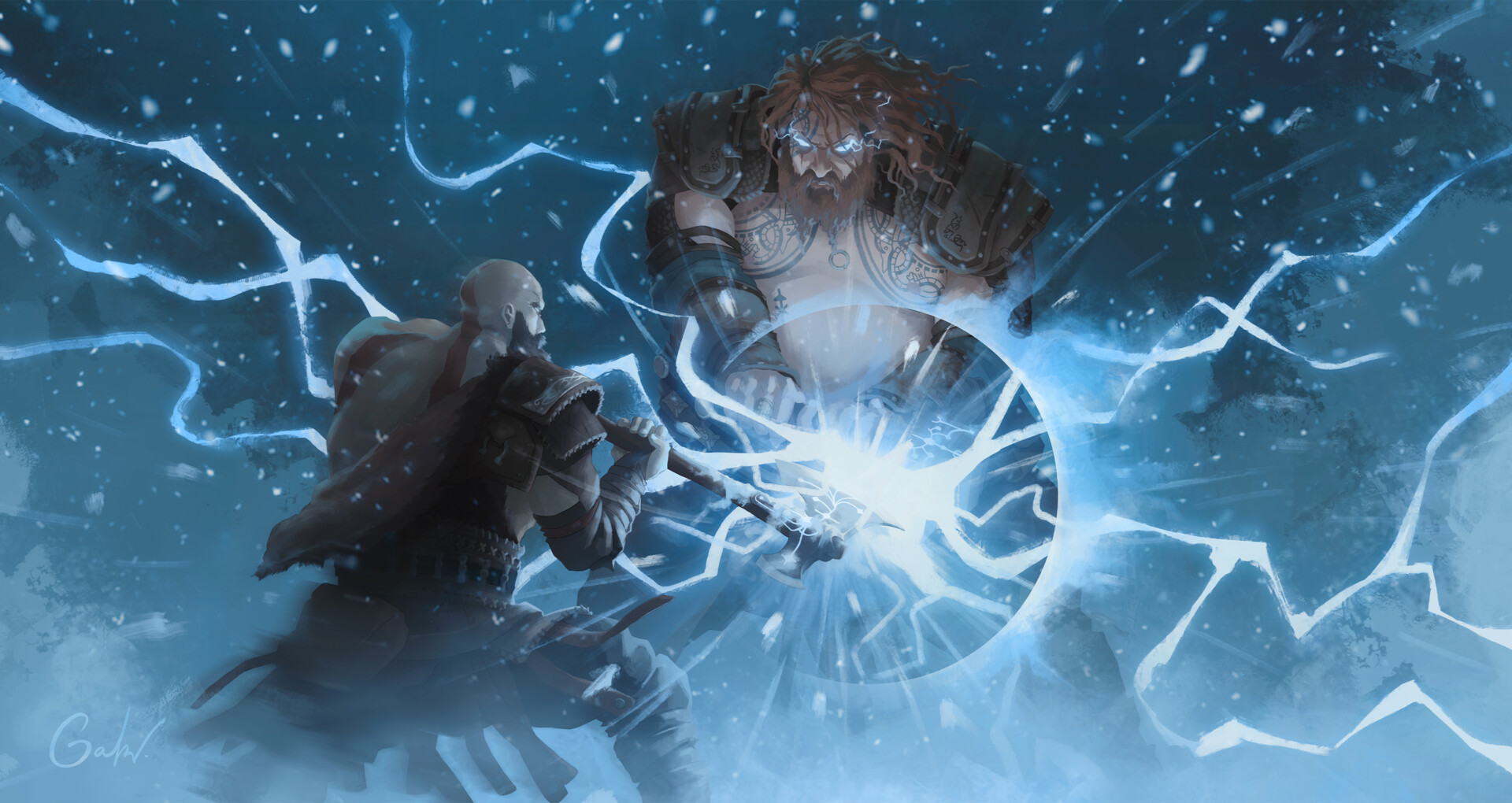 ArtStation - Thor - God of War: Ragnarok Fan Art