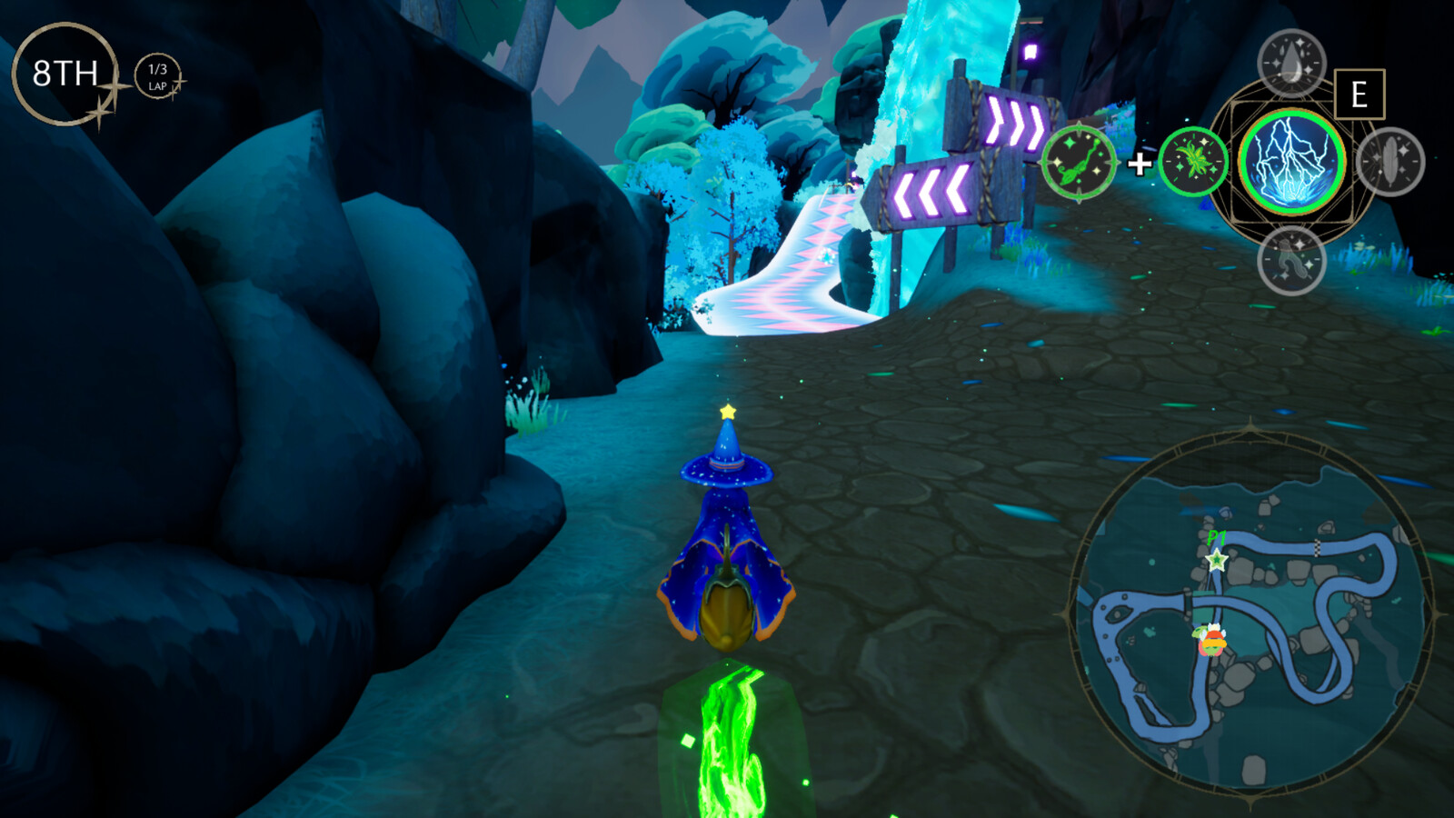 Elder Moon Falls in-game screenshot.