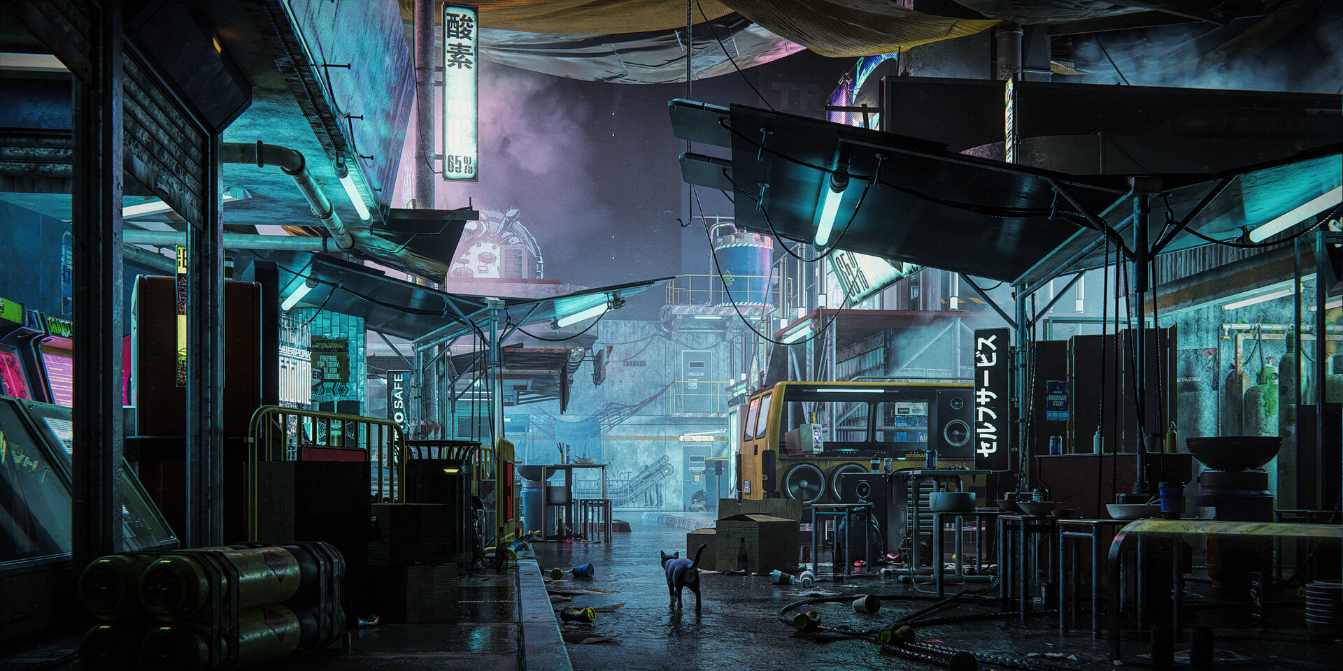 ArtStation City of smoke