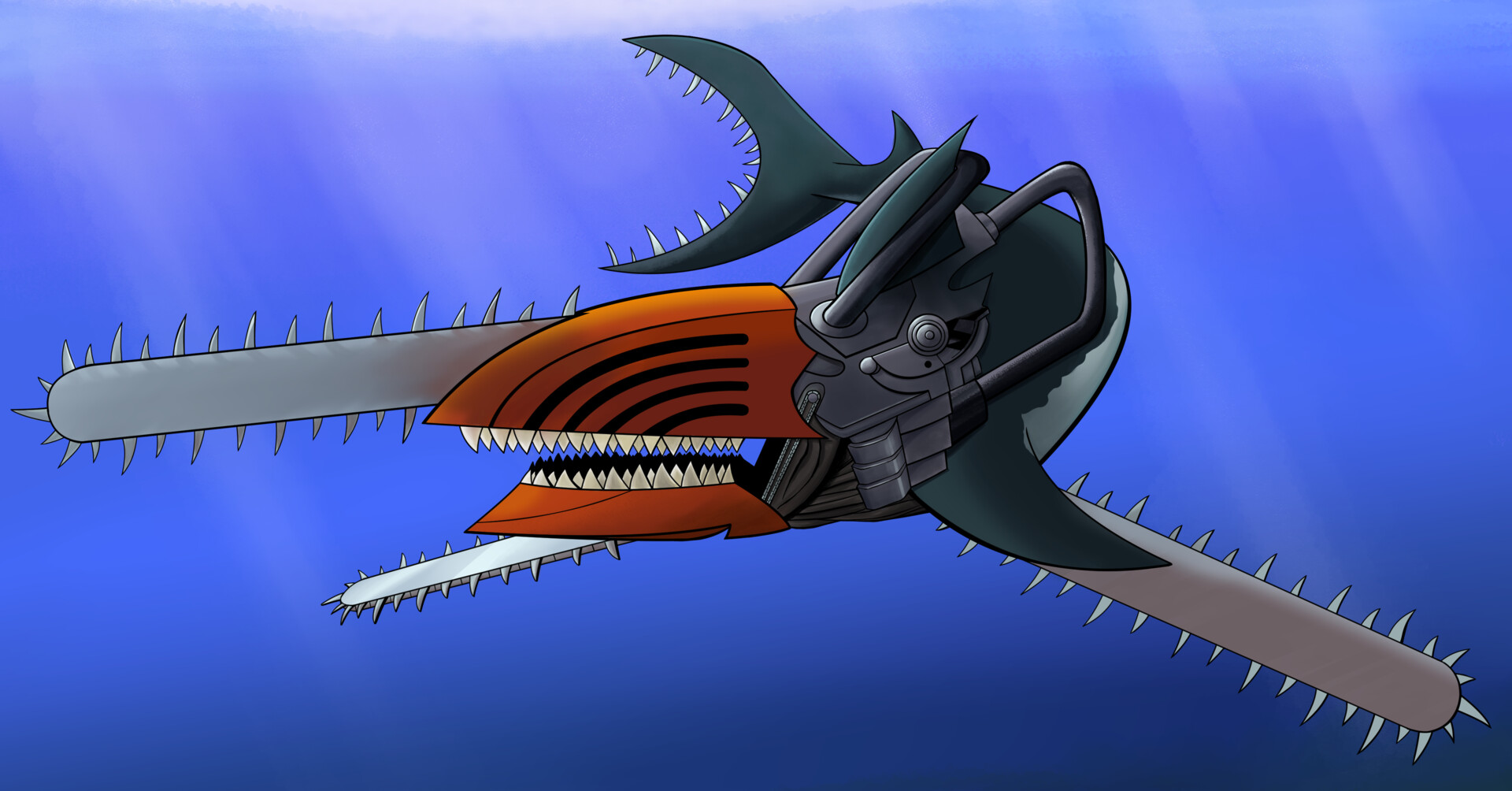 ArtStation Chainsaw Shark Chainsaw Man artstation-chainsaw-shark-chainsaw-man